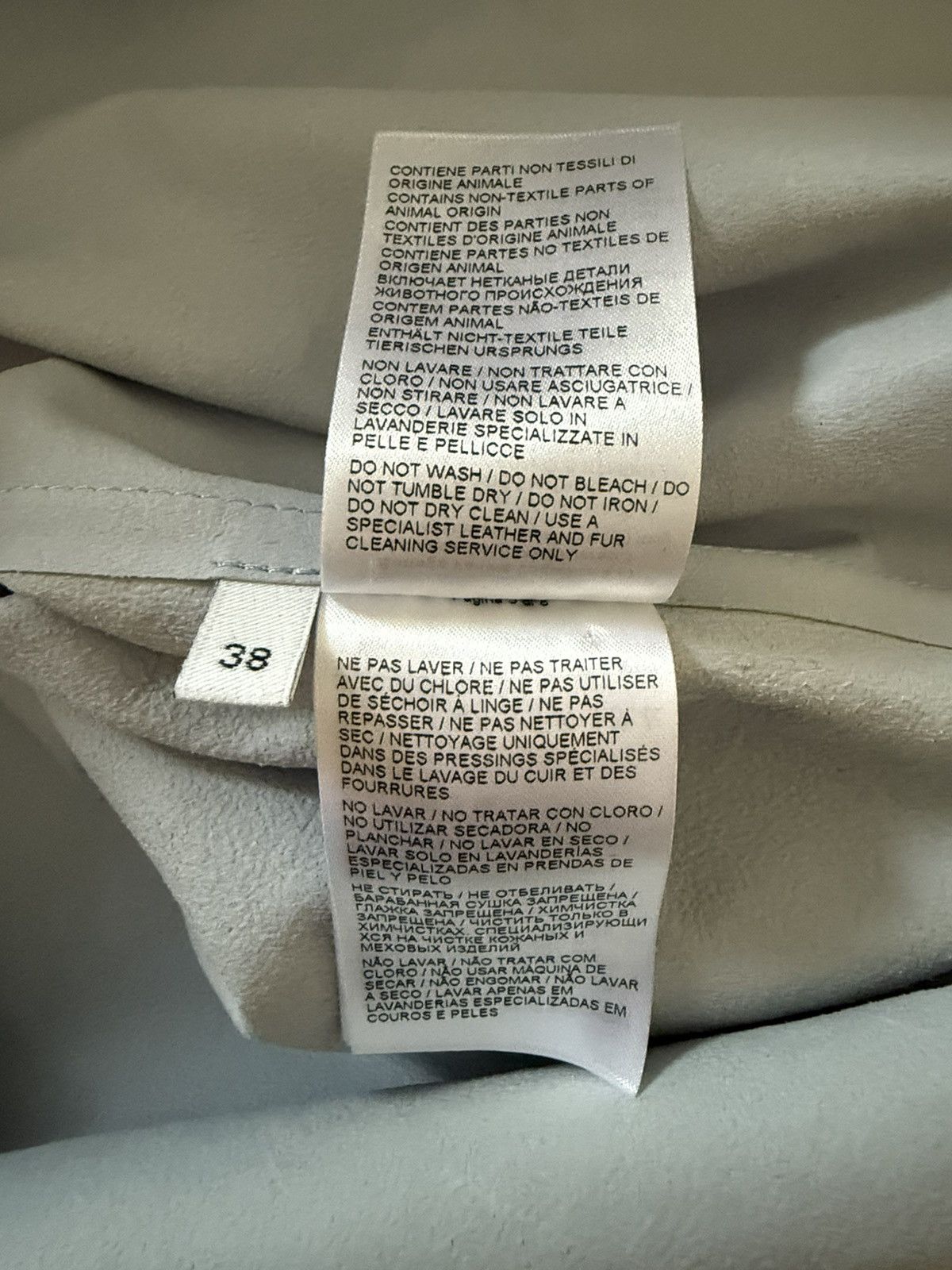 Bottega Veneta Bottega Veneta Trompe L’œil Leather Blue Shirt Size XS / US 0-2 / IT 36-38 - 8 Thumbnail