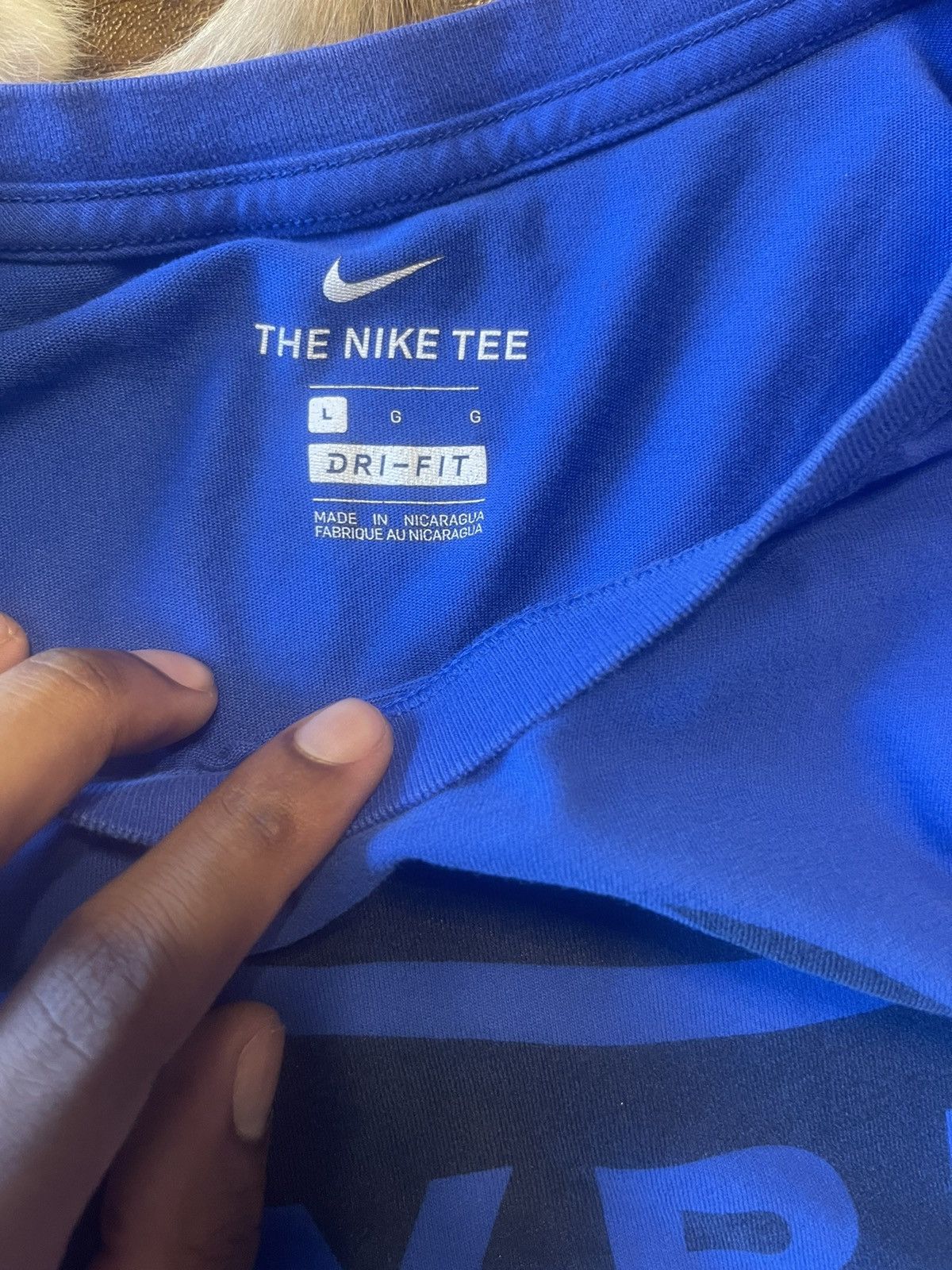 Nike blue eybl nike shirt Size US L / EU 52-54 / 3 - 2 Thumbnail