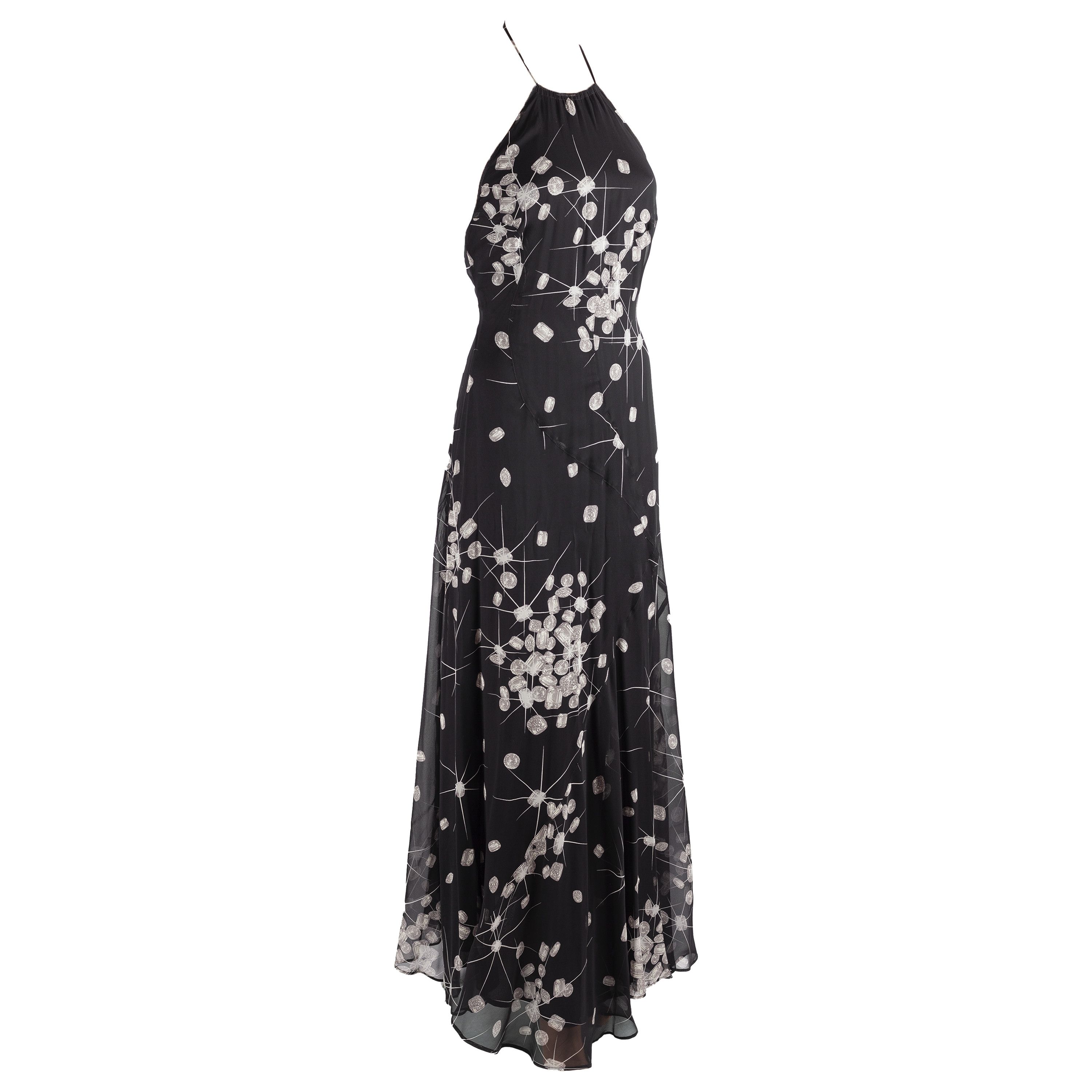 Versace × Versace Jeans Couture Versace Jeans Couture Sparkly Stones Halter Maxi Dress (XS) Size XS / US 0-2 / IT 36-38 - 1 Thumbnail