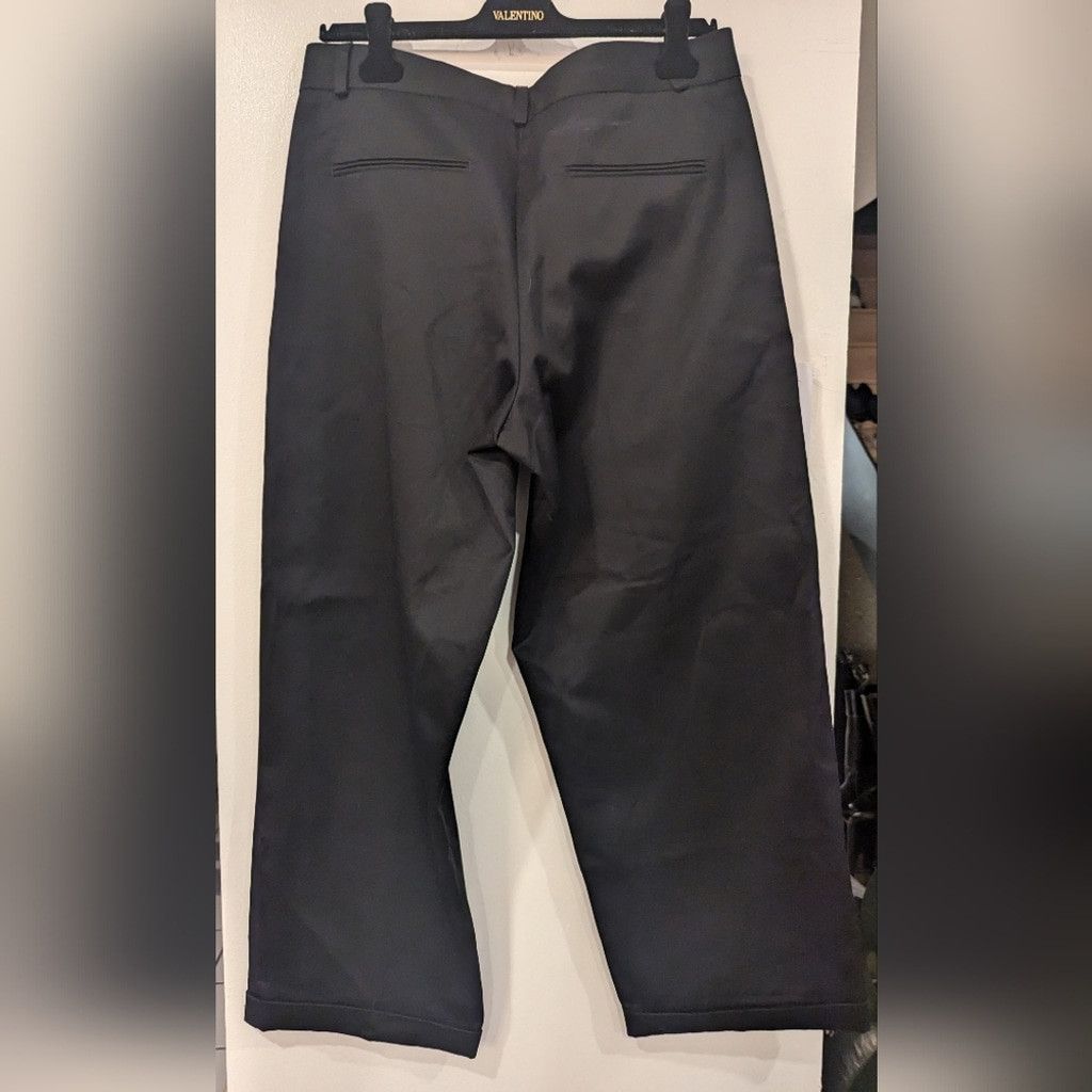 Ih Nom Uh Nit IH NOM UH NOT Black Wide Leg Pants with Tailored Look Size 34" / US 12 / IT 48 - 6 Thumbnail