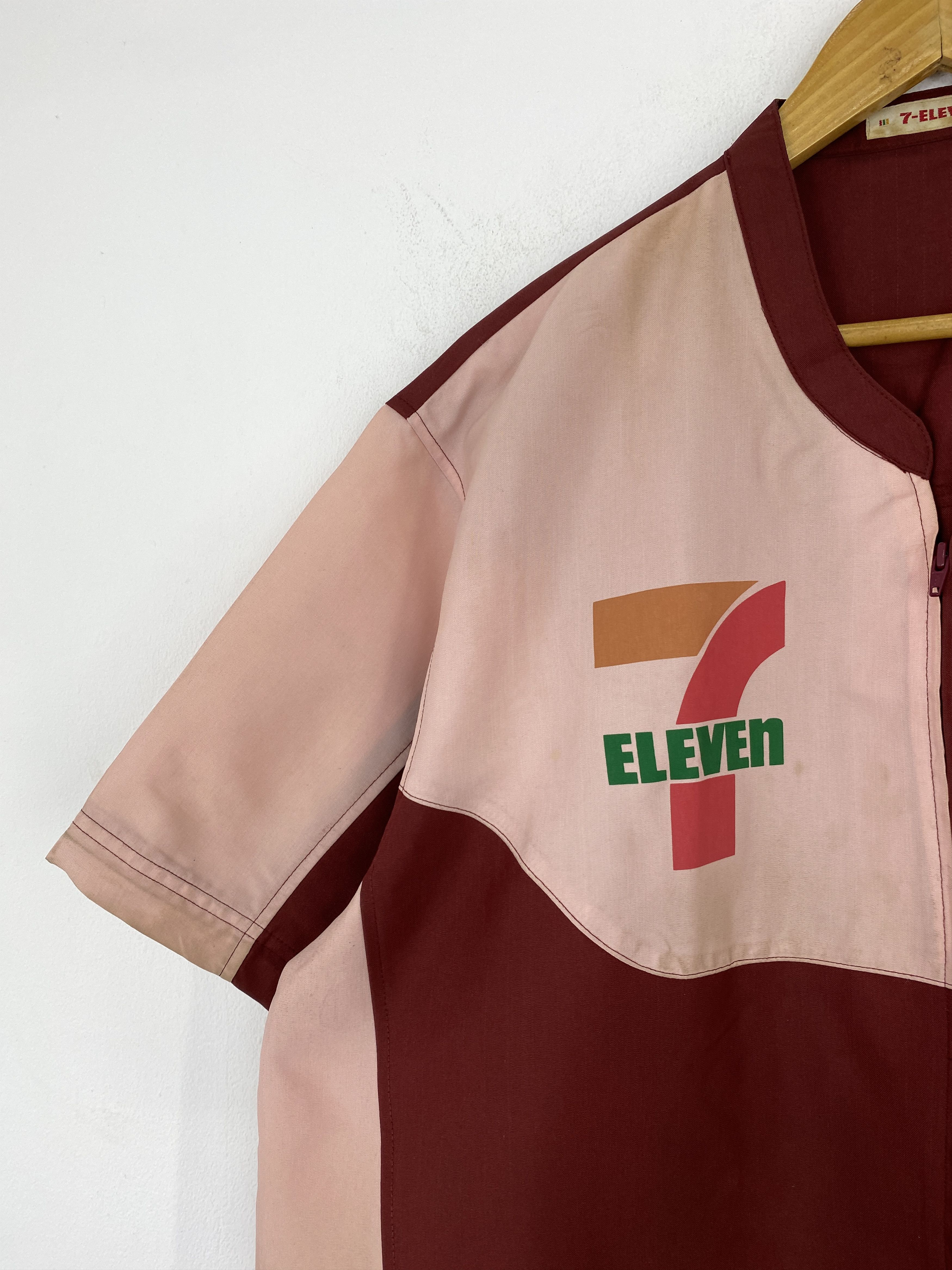 Japanese Brand × Vintage Vintage 7 Eleven Worker Jacket Shirt Short Sleeve J1975 Size US XXL / EU 58 / 5 - 12 Thumbnail