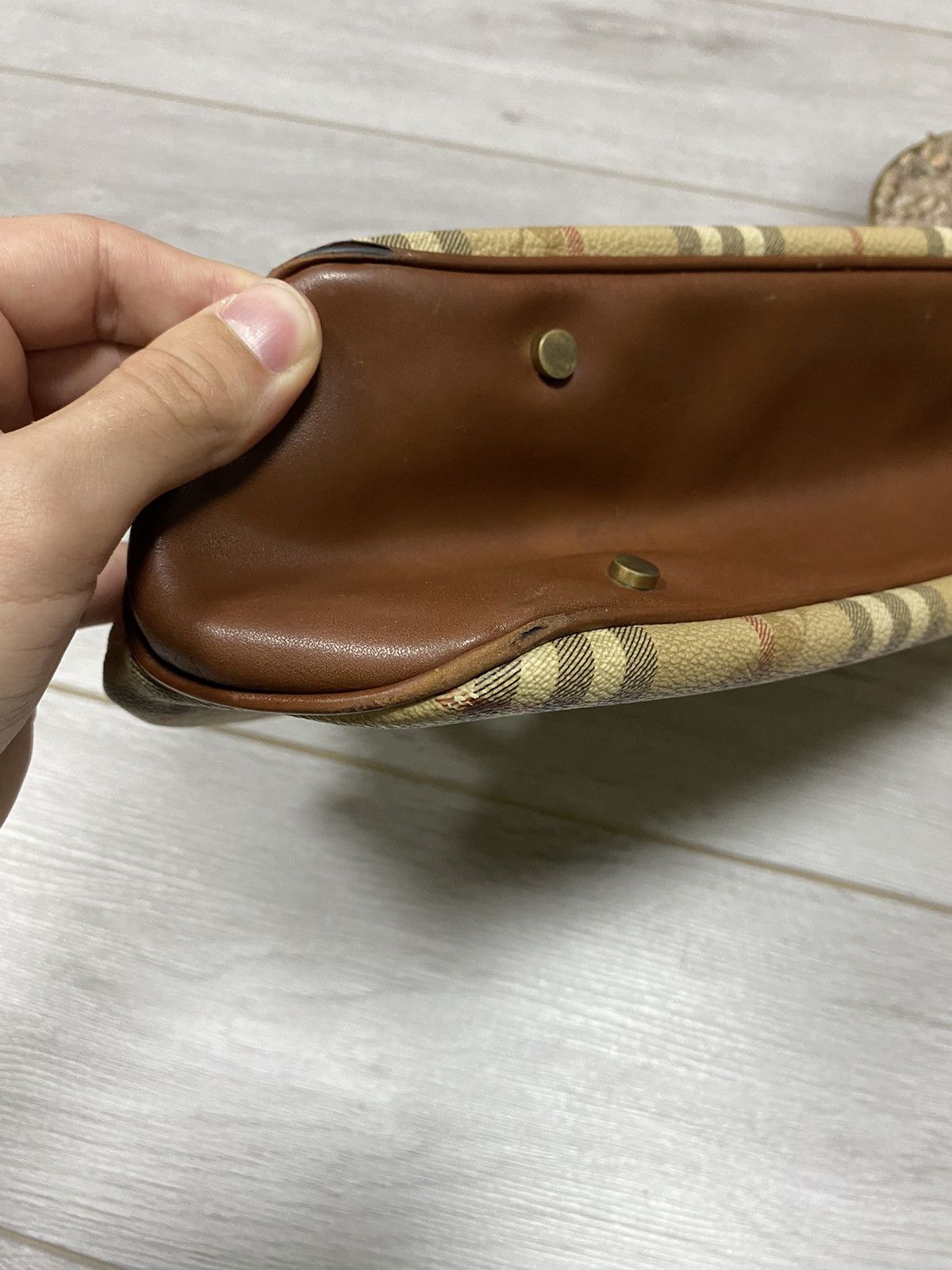 Burberry Burberry vintage nova check leather canvas bag Size ONE SIZE - 19 Thumbnail