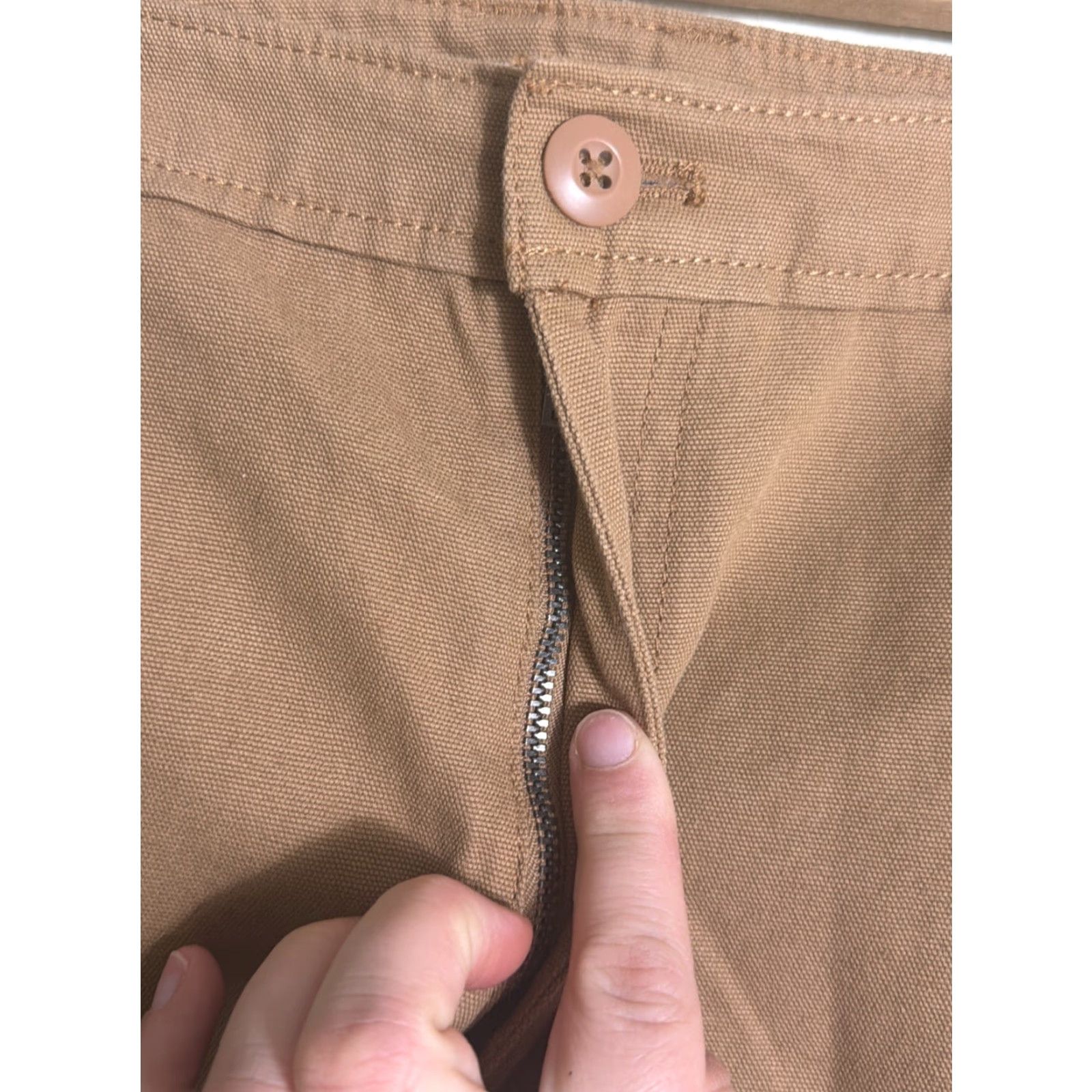 Vans VANS Carpenter Shorts Womens 28x3.5 Duck Brown Utility Workwear Casual Shirt? Size 28" / US 6 / IT 42 - 5 Thumbnail