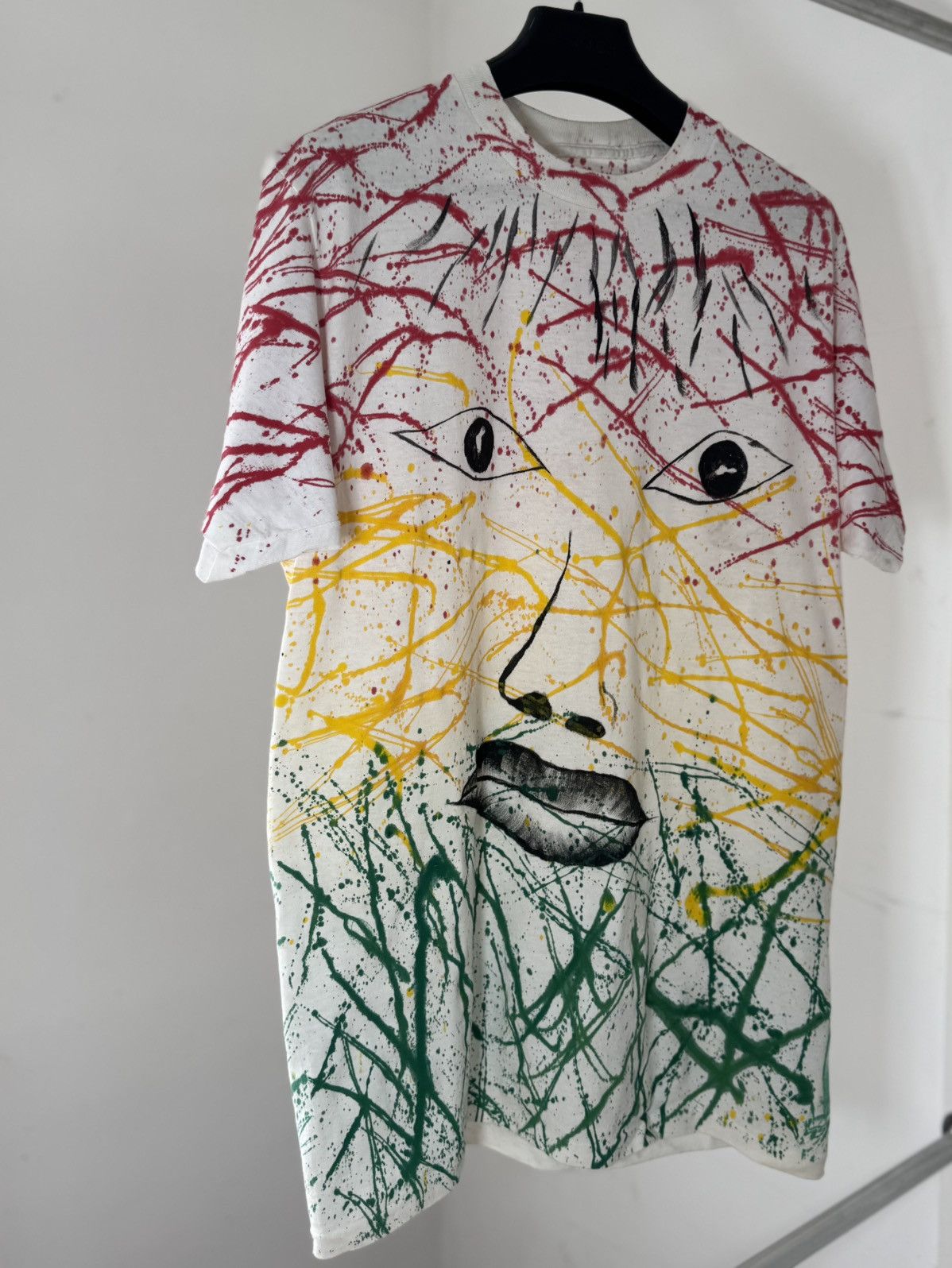 Art Comes First Vintage 90s Single Stitching Art Kisses Lips Tee Size US L / EU 52-54 / 3 - 2 Thumbnail