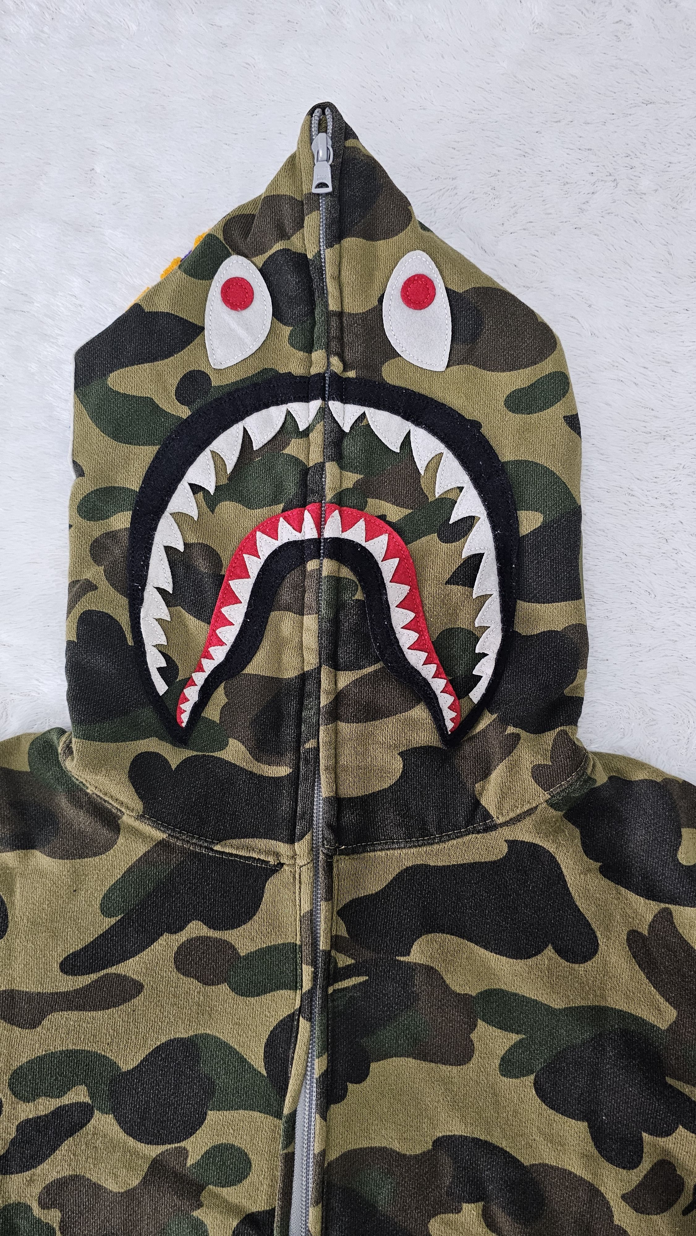Bape 1st Camo Shark Half Zip Hoodie Size US M / EU 48-50 / 2 - 4 Thumbnail