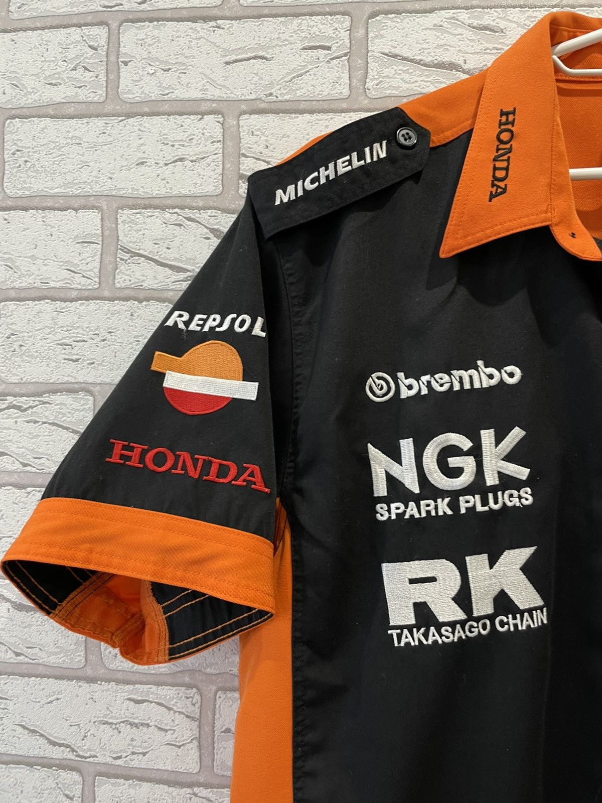Honda × Vintage Vintage Honda Racing F1 Formula One Button Up Shirt Y2K Fan Size US XL / EU 56 / 4 - 4 Thumbnail