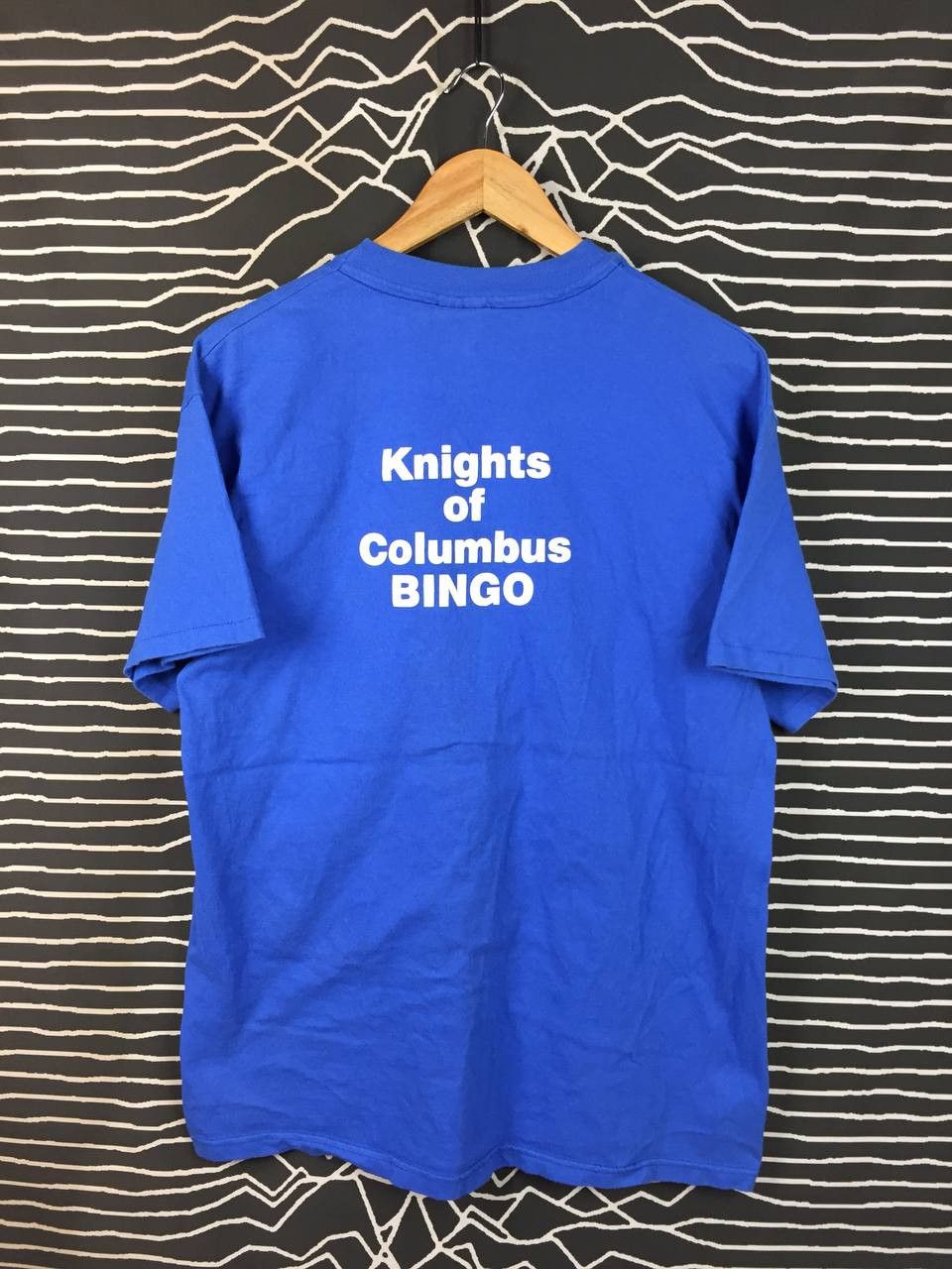 Vintage Vtg 90s Knights of Columbus Lucky Bingo Promo Tee Size US L / EU 52-54 / 3 - 12 Thumbnail