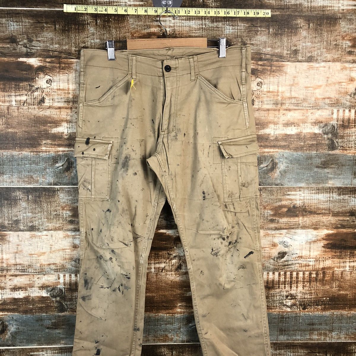 Japanese Brand DLL Gladiotor Brown Cargo Multpocket Pants #C111 Size US 33 - 2 Thumbnail