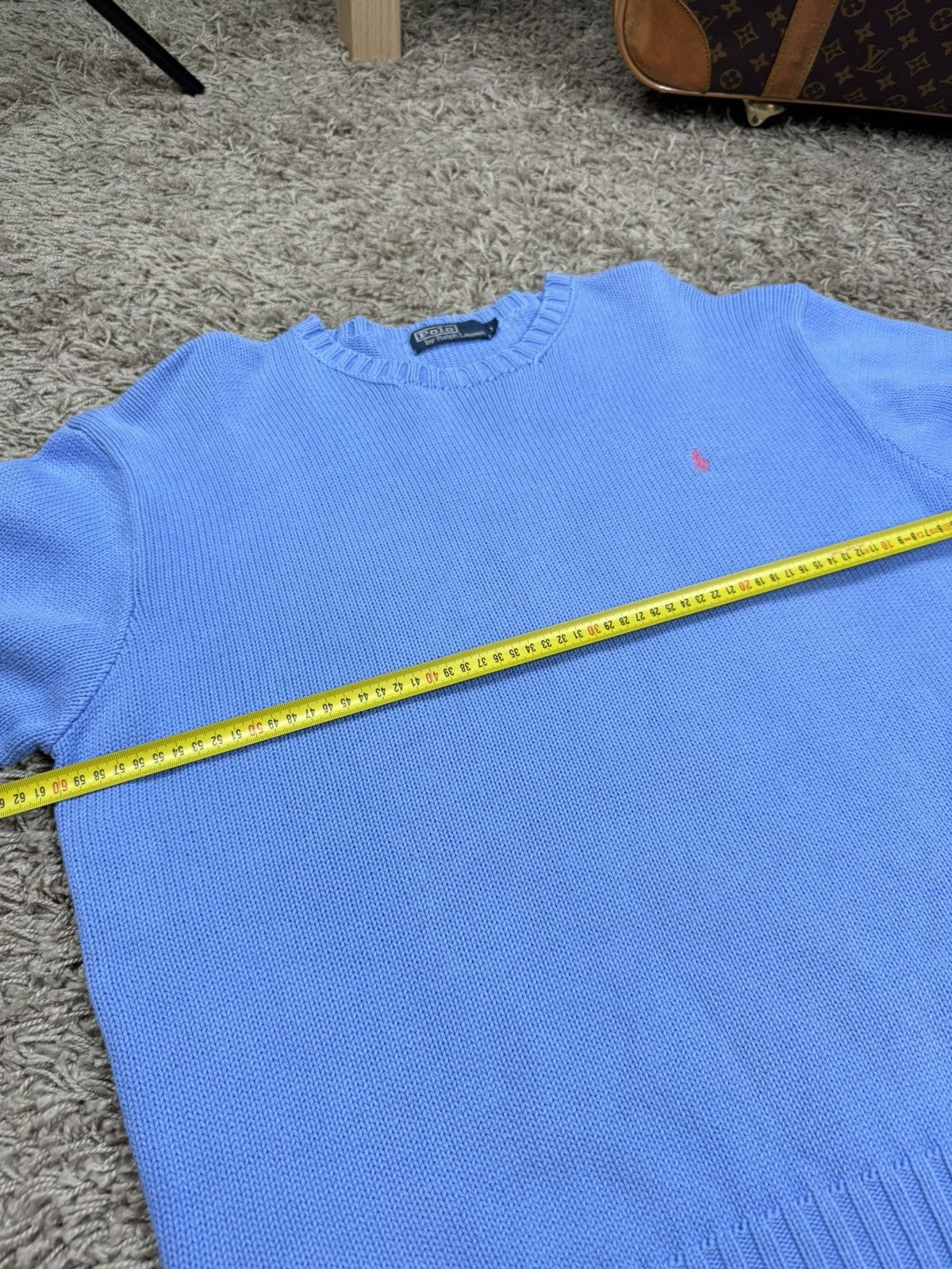 Polo Ralph Lauren × Vintage Vintage sweater Polo Ralph Lauren baby blue original item Size US XL / EU 56 / 4 - 5 Thumbnail