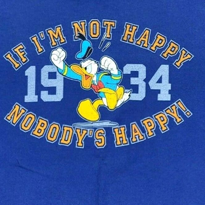 Disney VINTAGE Disney store Donald Duck T Shirt Mens XS? (Error) Size US M / EU 48-50 / 2 - 3 Thumbnail