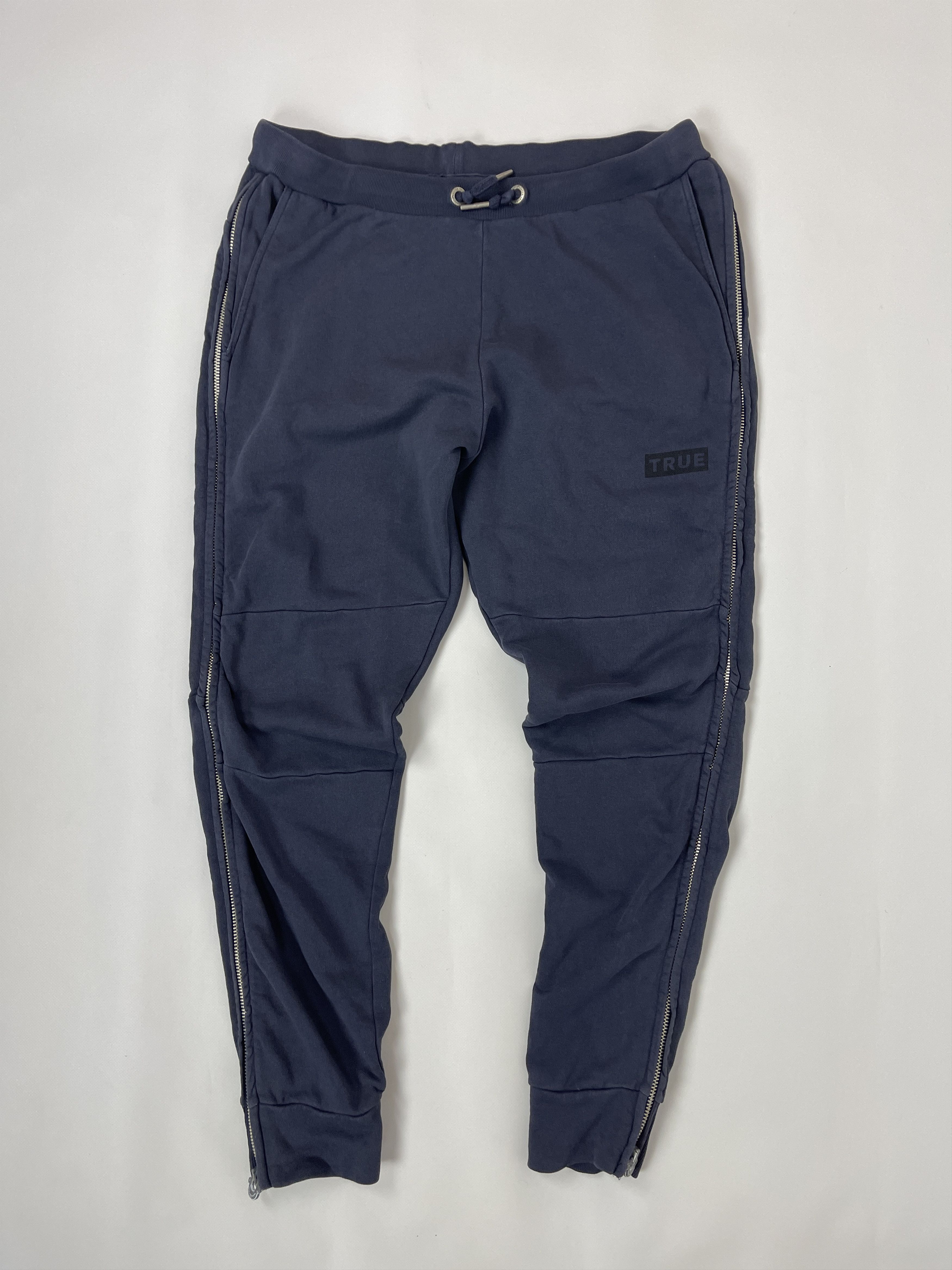 True Religion True Religion blue logo full zip sweatpants joggers Size US 36 / EU 52 - 1 Thumbnail