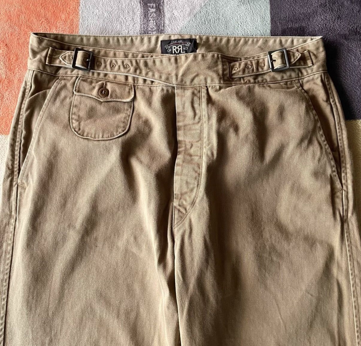 RRL Ralph Lauren RRL Ralph Lauren Double RL Gurkha Khaki Officer Pants K22 Size US 36 / EU 52 - 1 Thumbnail