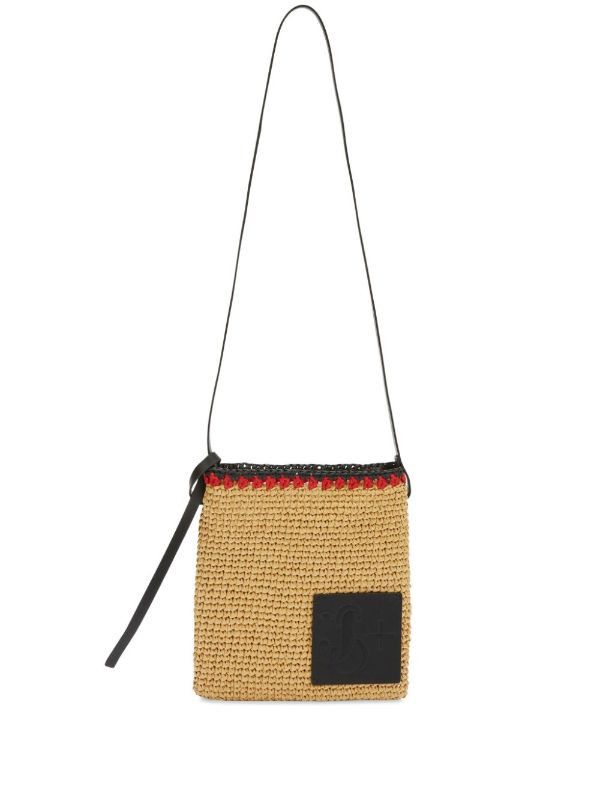 Jil Sander o1loc1c1124 Size: OS/ Raffia Crossbody Bag in Beige Size ONE SIZE - 1 Thumbnail