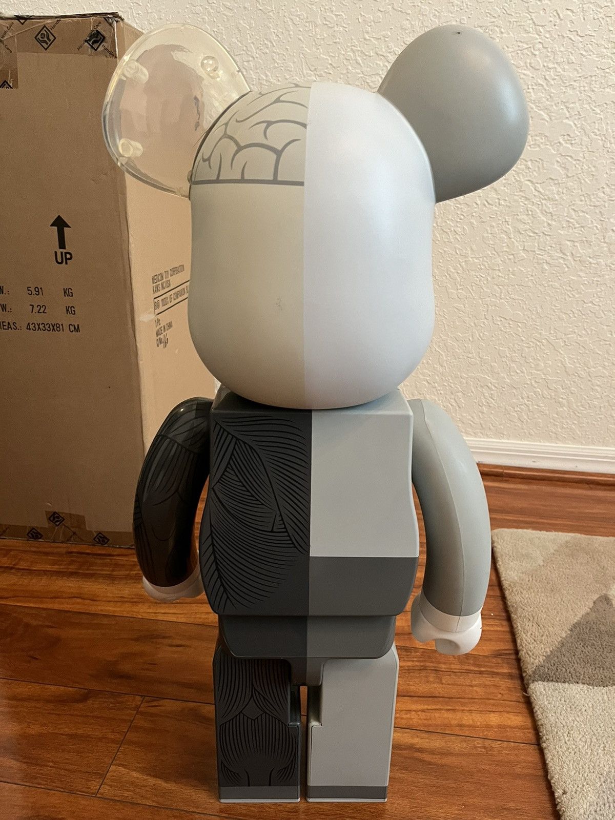 Kaws Kaws x Medicom Bearbrick Original Fake 1000% Companion Grey Size ONE SIZE - 6 Thumbnail