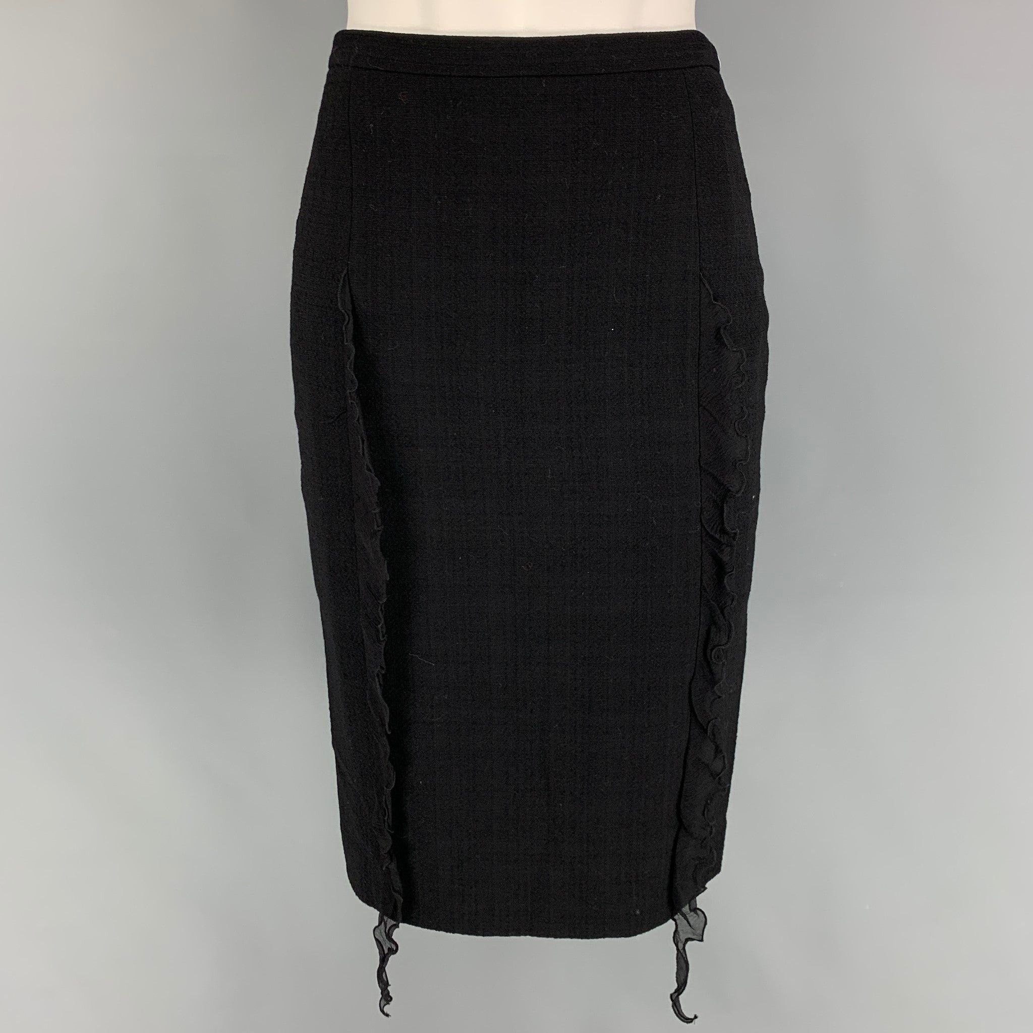 スカート Moschino Patchwork' Black Silk Skirt Moschino MOSCHINO 'Patchwork' Black Silk Skirt | Grailed