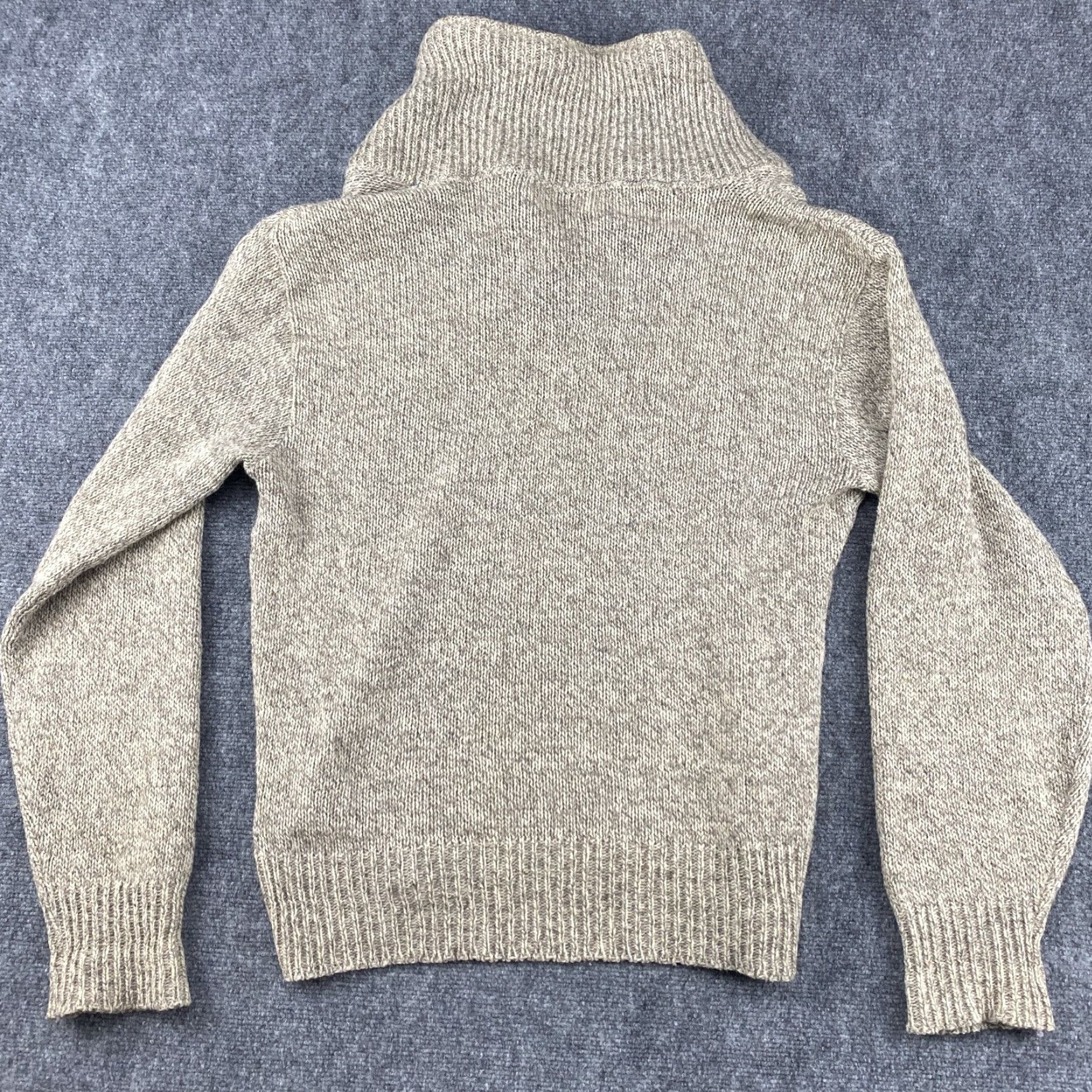 Eddie Bauer VINTAGE Eddie Bauer Sweater Mens LT Gray Shawl Collar Ragg Wool Blue USA Size US L / EU 52-54 / 3 - 5 Thumbnail