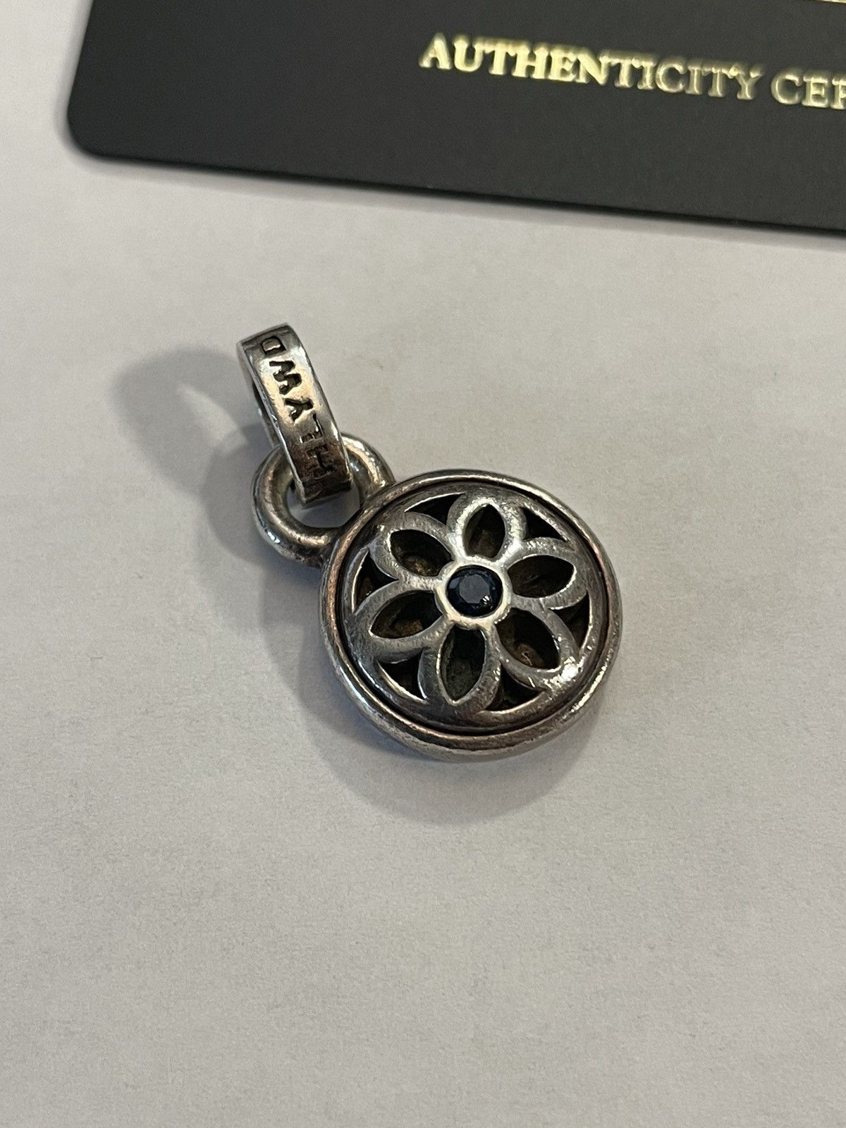 Good Art Small Rosette Pendant with Sapphire