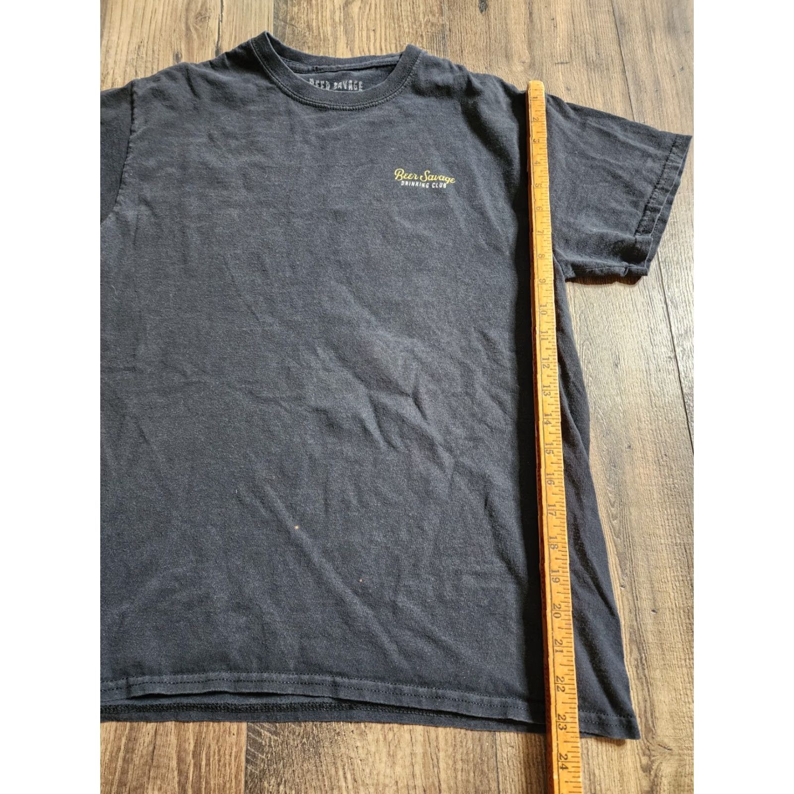 Doublet Beer Savage Mens T-Shirt Black Crew Neck Short Sleeve Graphic Print Beer Biker 2010-2019 Vintage No? Size US S / EU 44-46 / 1 - 3 Thumbnail