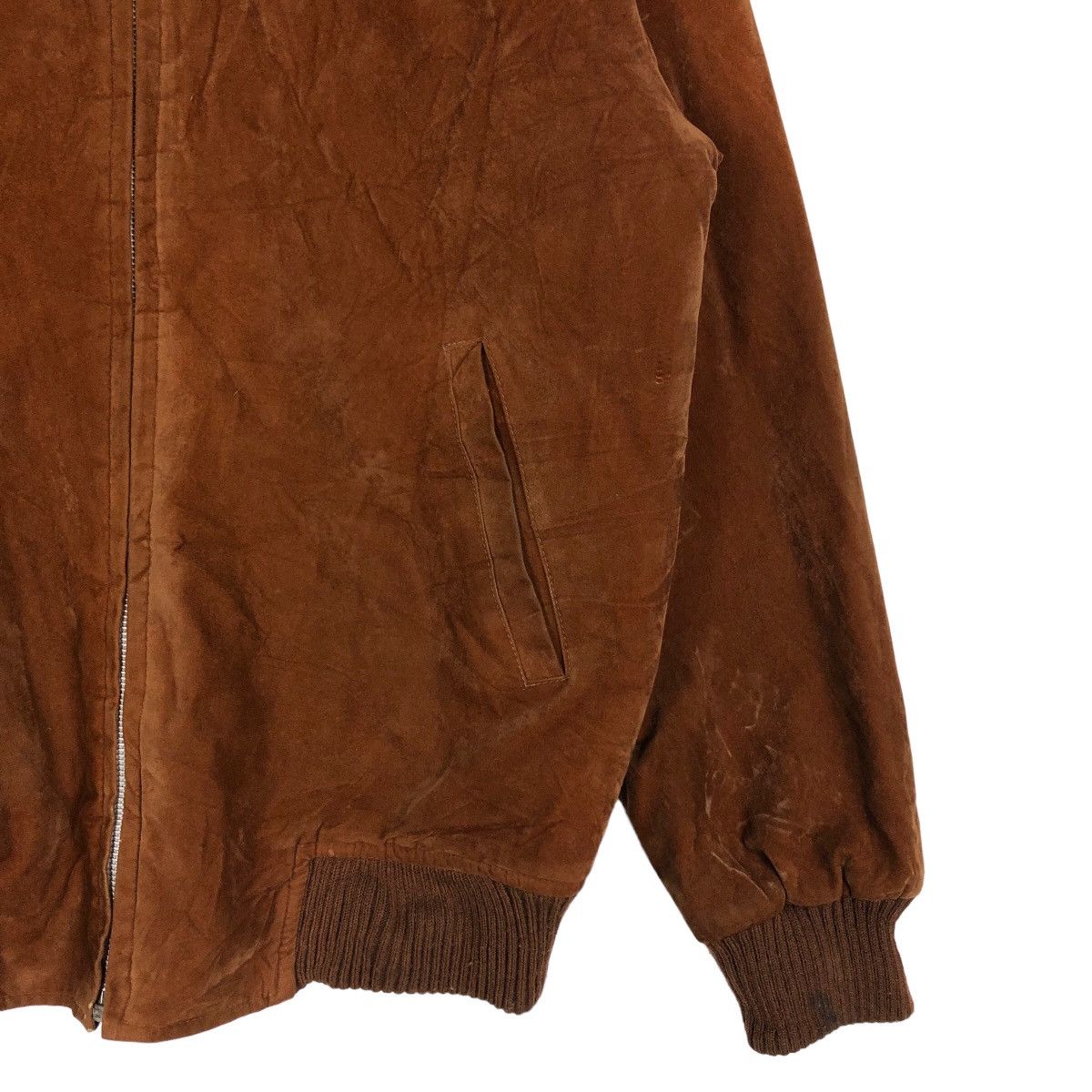 Japanese Brand 🔥Riot Riot Vintage Bomber Jacket Suede Leather Rick Owens Size US L / EU 52-54 / 3 - 5 Thumbnail