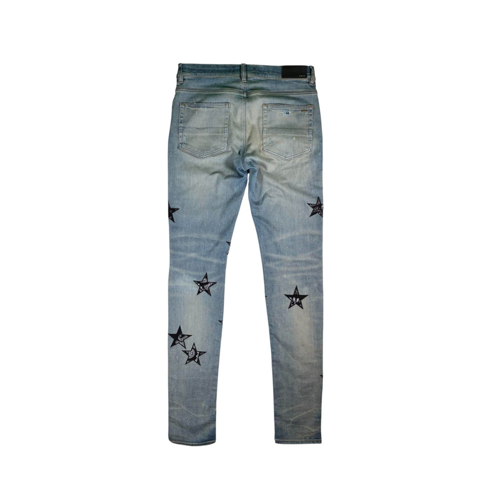 Amiri Amiri Star Paisley Light Wash Jeans Size US 32 / EU 48 - 2 Thumbnail