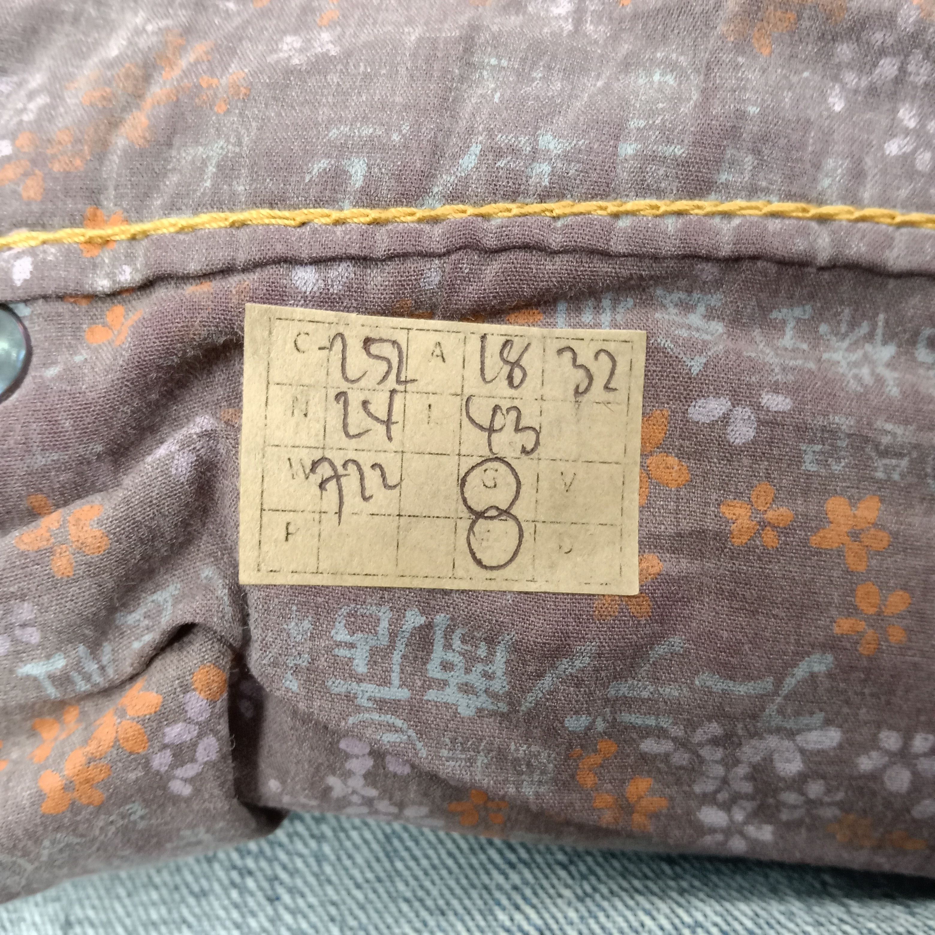 Japanese Brand Embroidery Art Japan skulls Baggy Denim Jeans C252N24 Size US 36 / EU 52 - 15 Thumbnail