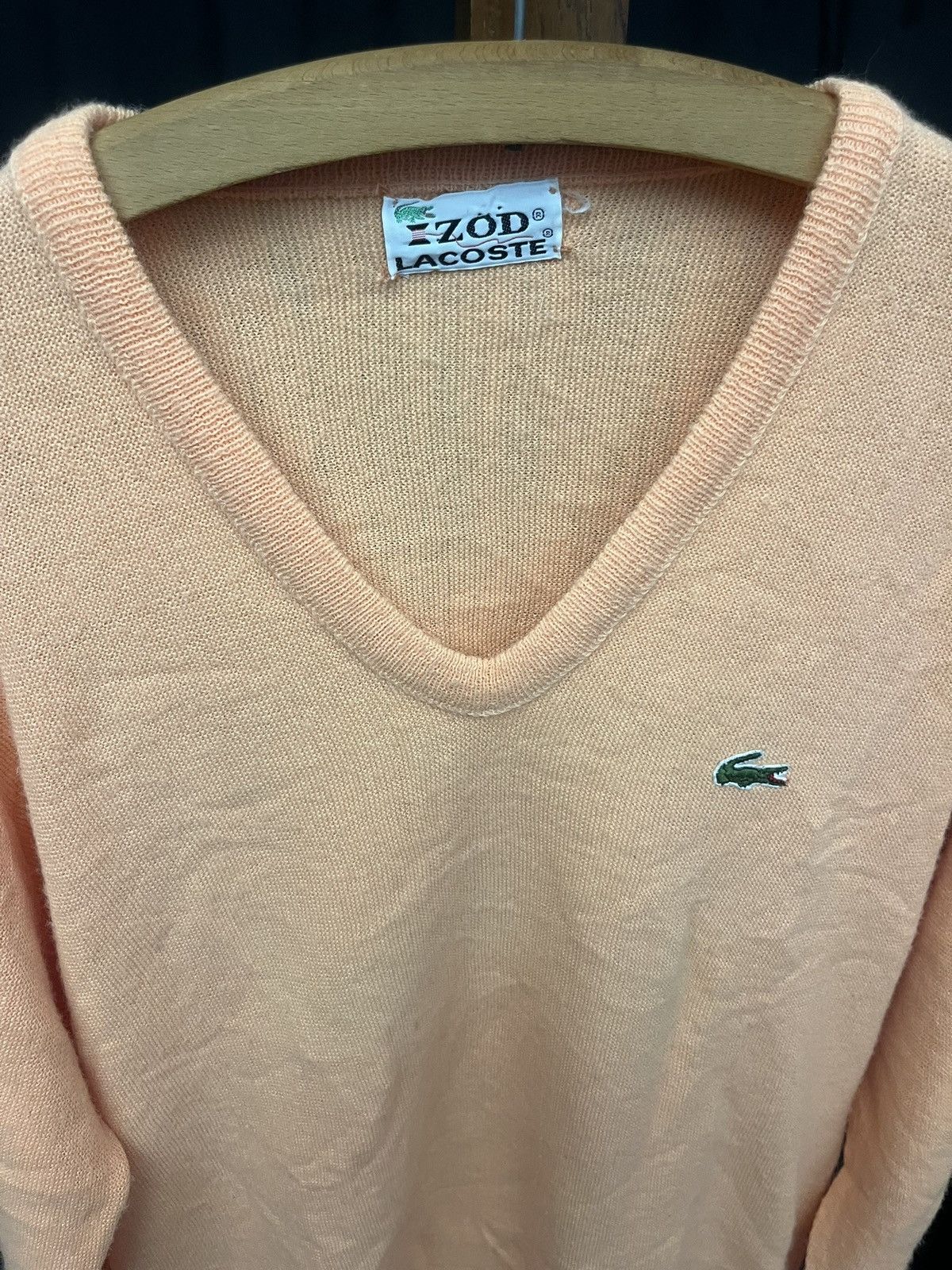 Izod Vintage Lacoste - Izod V-Neck Sweater Size US XL / EU 56 / 4 - 5 Thumbnail