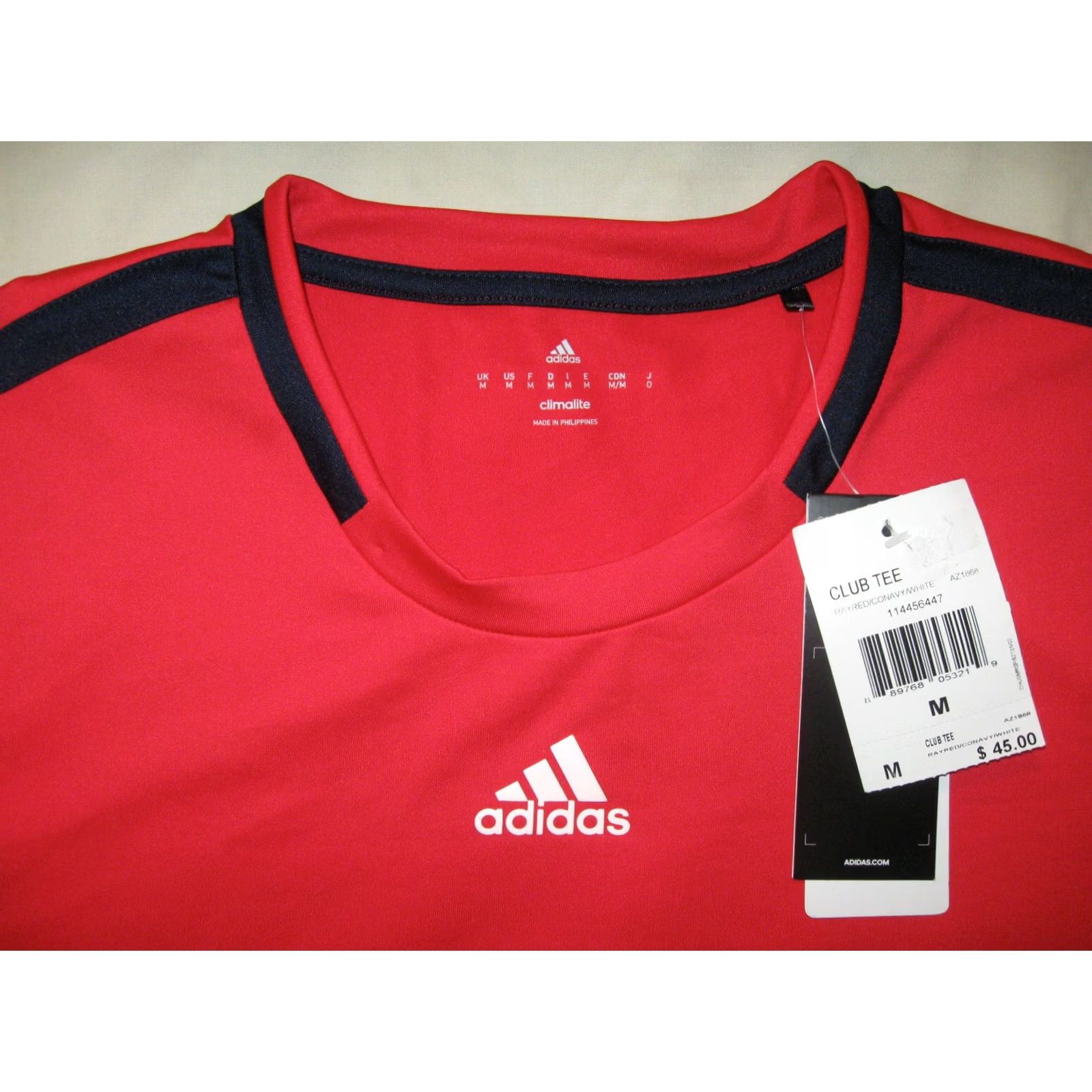 Adidas Adidas Jersey Climacool New W/Tags Red Mens Medium Club Tee Orig 5 Soccer Size US M / EU 48-50 / 2 - 3 Thumbnail