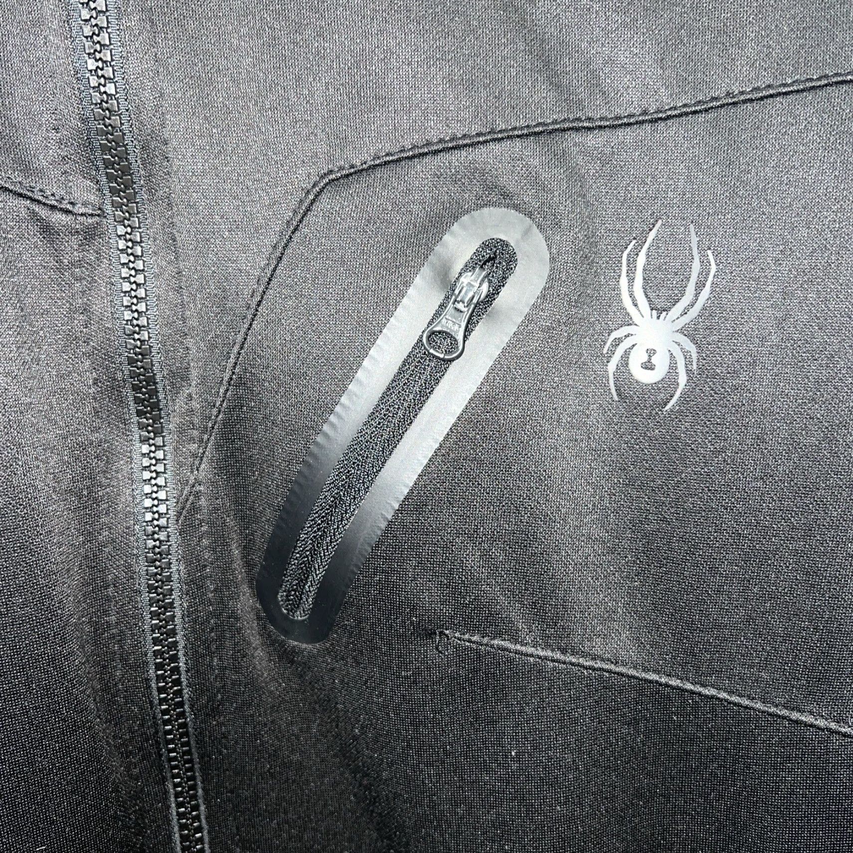 Spyder Spyder Active Black Full Zip Jacket Mens Size L Size US L / EU 52-54 / 3 - 2 Thumbnail