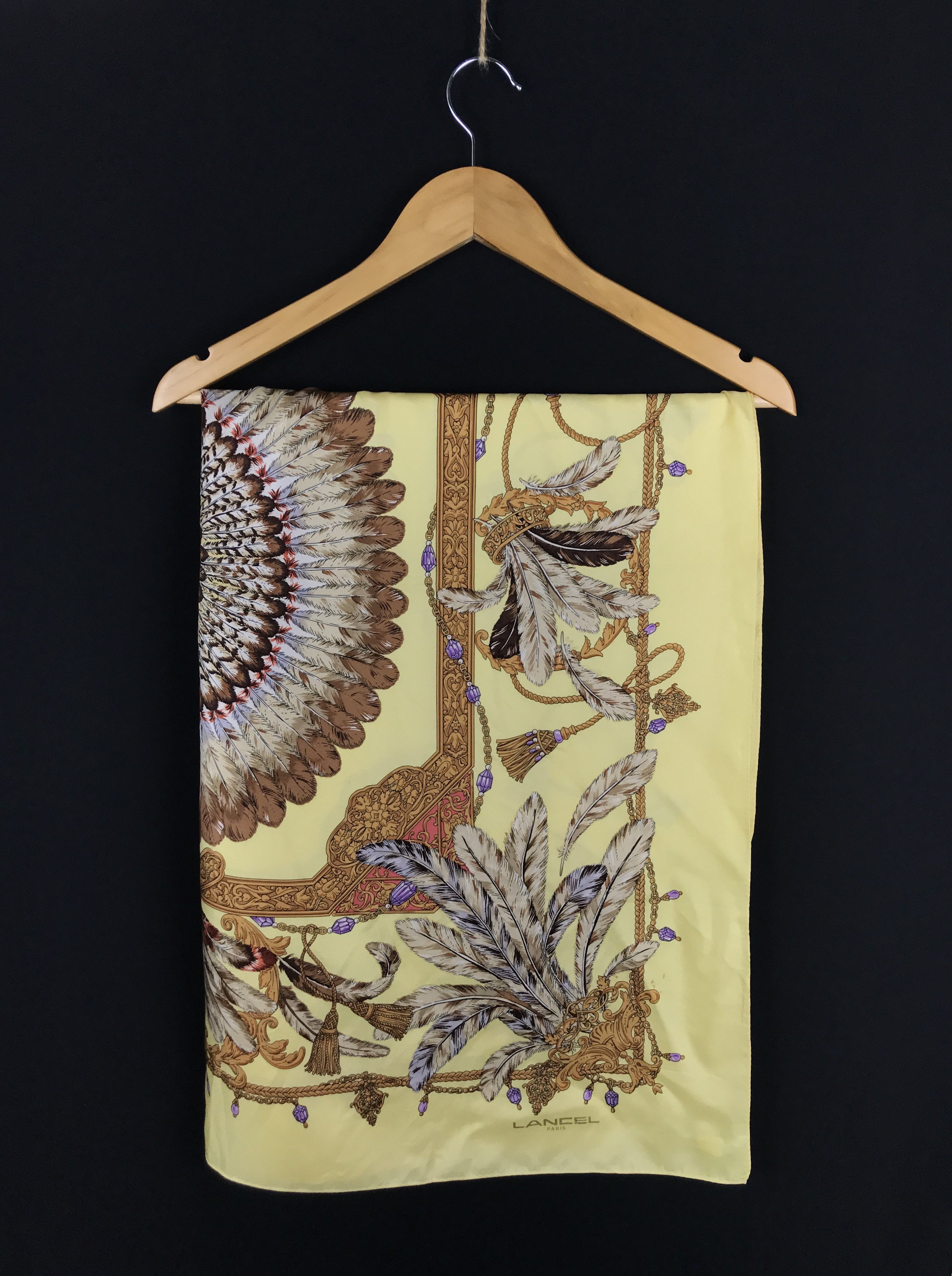 Designer × Lancel × Vintage Vintage Lancel Silk Scarf Size ONE SIZE - 2 Thumbnail