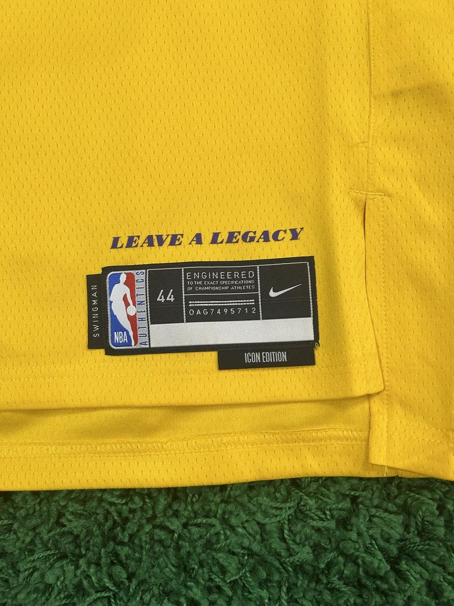 NBA LeBron James Nike Swingman Jersey Icon Edition Size Medium Size US M / EU 48-50 / 2 - 4 Thumbnail