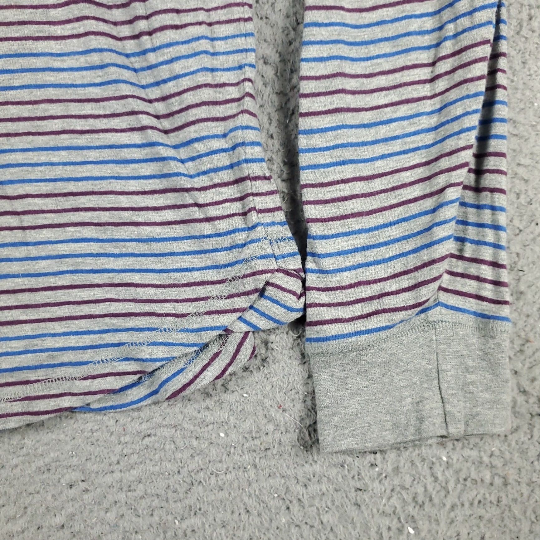 Vintage Penguin Casual Long Sleeve Shirt Mens XL Blue Gray Striped Size US XL / EU 56 / 4 - 4 Thumbnail