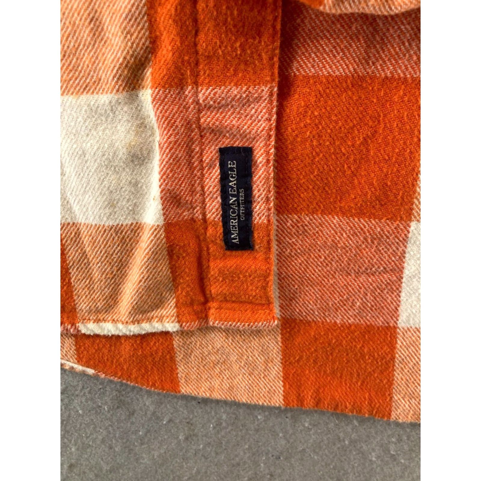 American Eagle Outfitters American Eagle Clemson Tigers Womens Long Sleeve Plaid Shirt XL Orange Size XL / US 12-14 / IT 48-50 - 7 Thumbnail