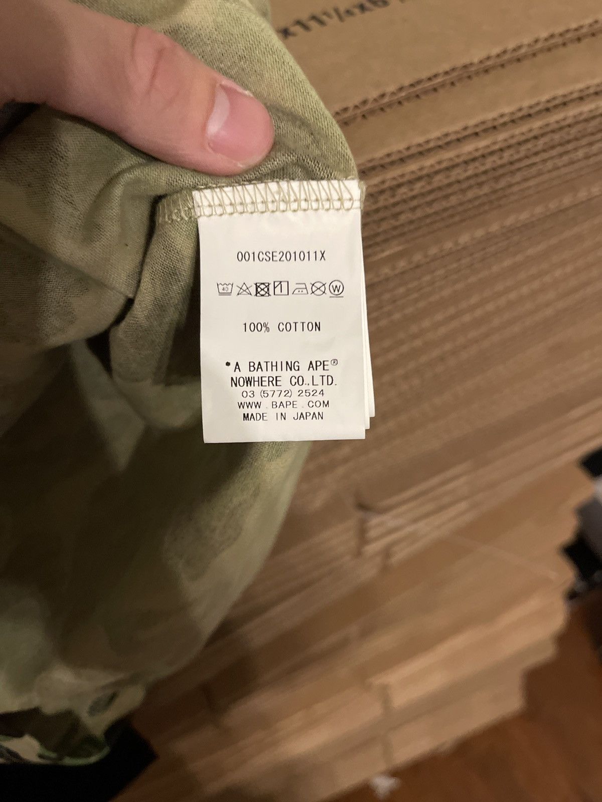 Bape Bape Green Camo Tee Size L BRAND NEW Size US L / EU 52-54 / 3 - 7 Thumbnail