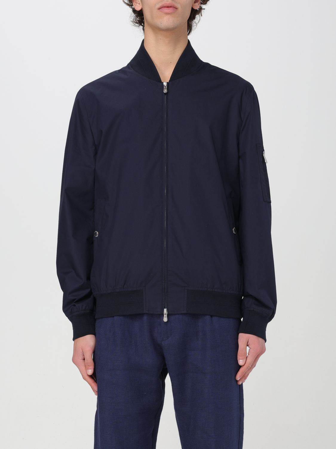 image of Brunello Cucinelli Jacket Men Blue (Size Large)