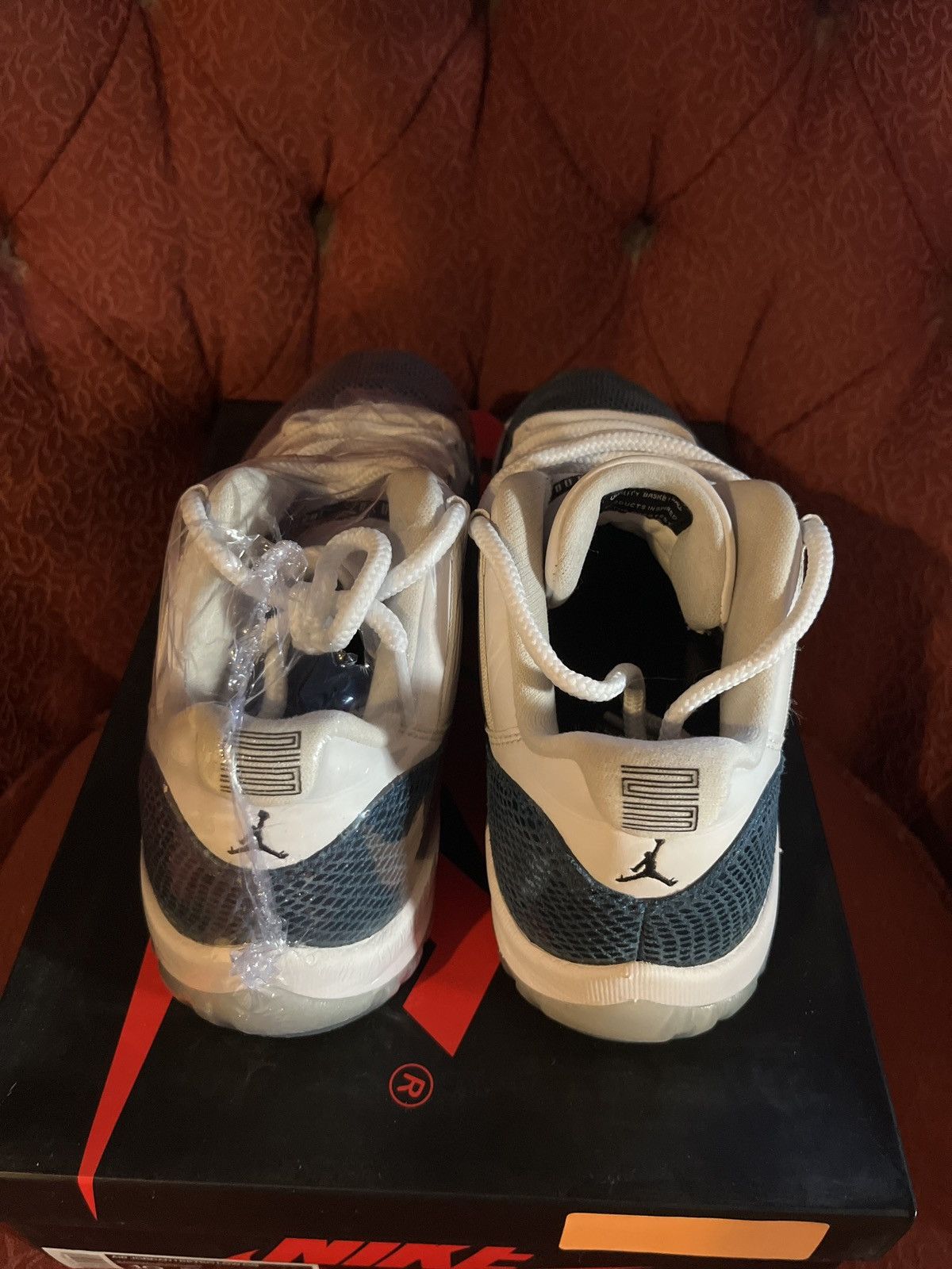 Jordan Brand × Nike Jordan 11 Low ‘Snake Navy’ Size US 10 / EU 43 - 4 Thumbnail