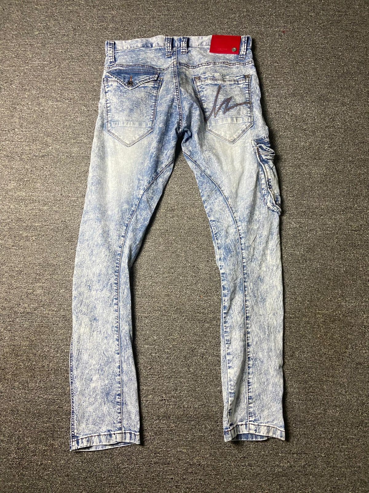 Japanese Brand Iz Frontier BDXSTRETCH + ICE FEEL DENIM CARGO JEANS (165) Size US 32 / EU 48 - 6 Thumbnail