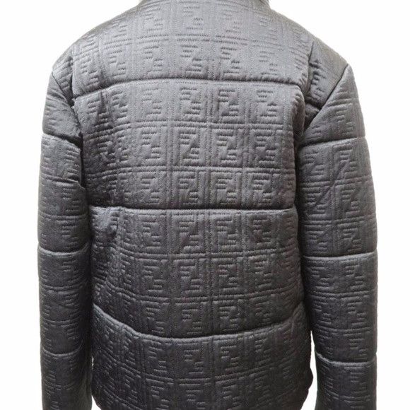 Fendi Fendi Zucca FF Quilted Coat Black size 40 Size US XXS / EU 40 - 2 Thumbnail