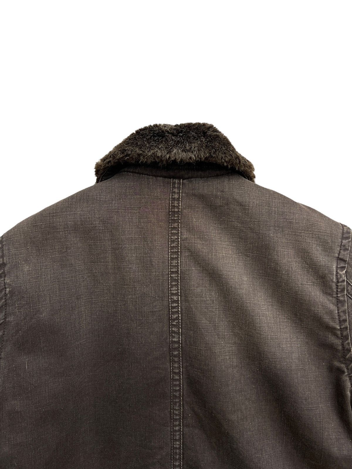 Johnbull Johnbull Alpaca Fur Canvas Sunfaded Brown Jacket Size US M / EU 48-50 / 2 - 8 Thumbnail