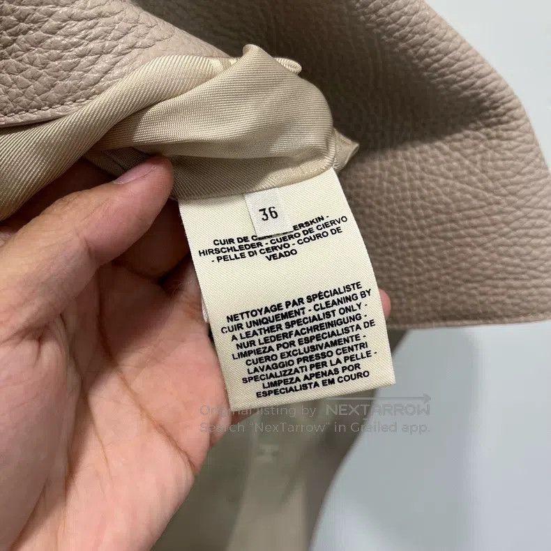 Hermes Hermes Beige full leather ladies' jacket Size XS / US 0-2 / IT 36-38 - 8 Thumbnail
