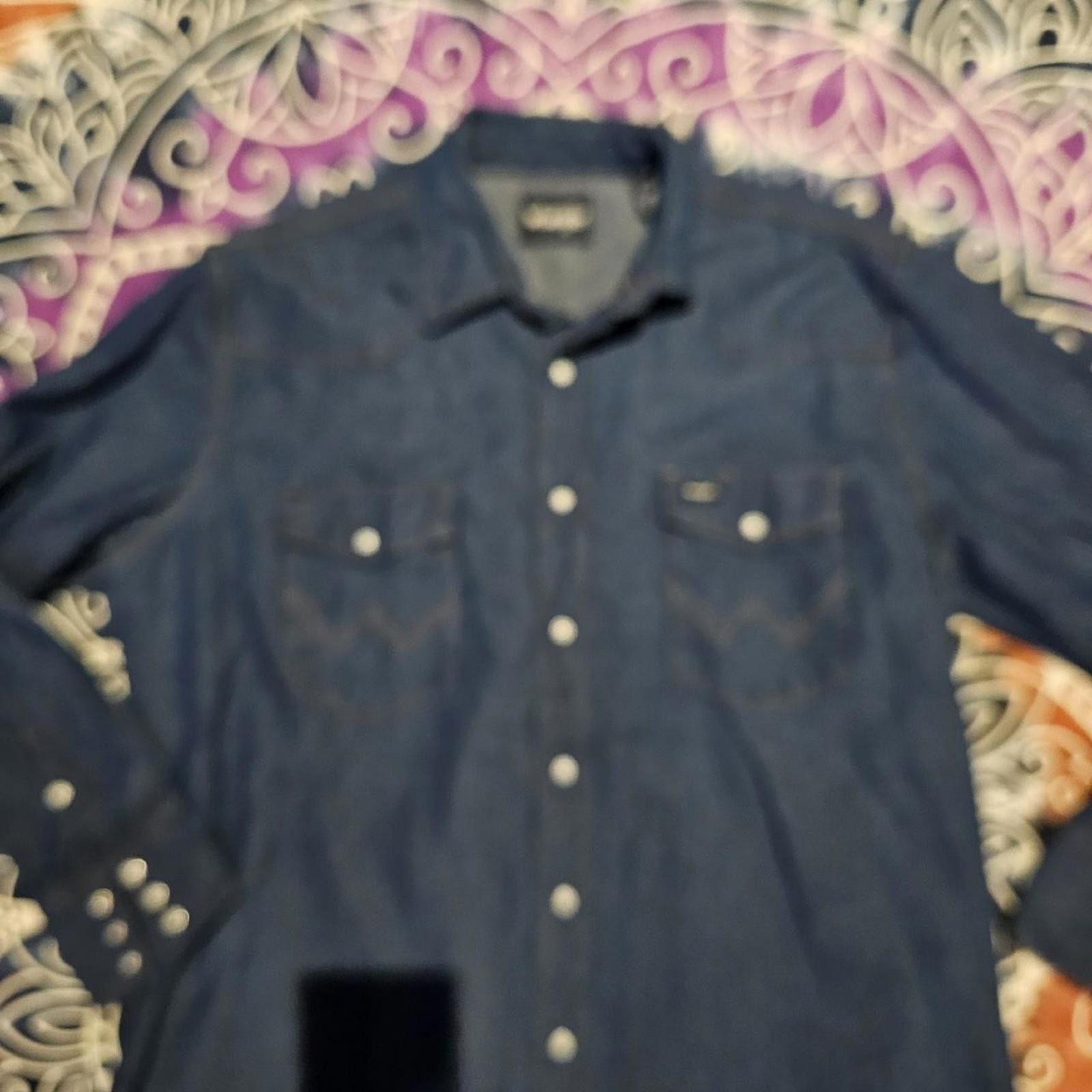 Wrangler Wrangler Denim Button Down Blue Shirt Size US L / EU 52-54 / 3 - 6 Thumbnail