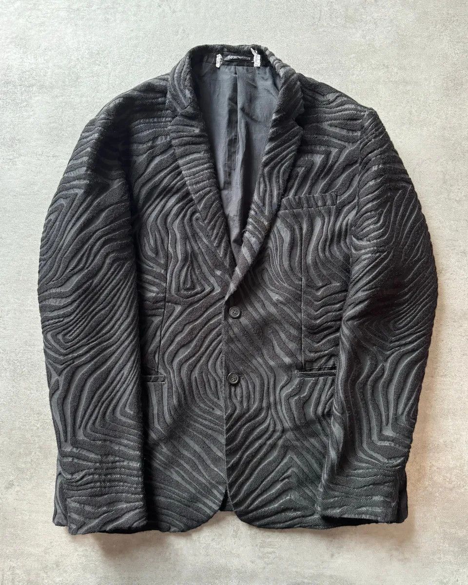 Emporio Armani AW2019 Emporio Armani Psychadelic Brut 3D Blazer Size 44R - 3 Thumbnail