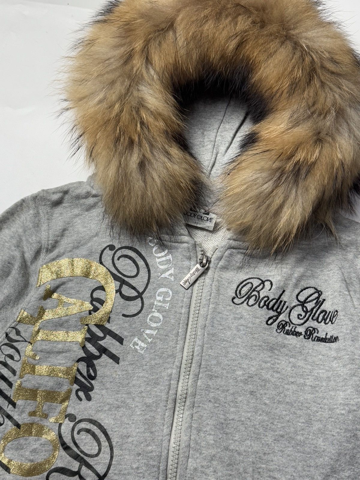 Beauty Beast × Hysteric Glamour × Japanese Brand Fur Hoodie Poem Body Glove Japanese Brand Size US S / EU 44-46 / 1 - 3 Thumbnail