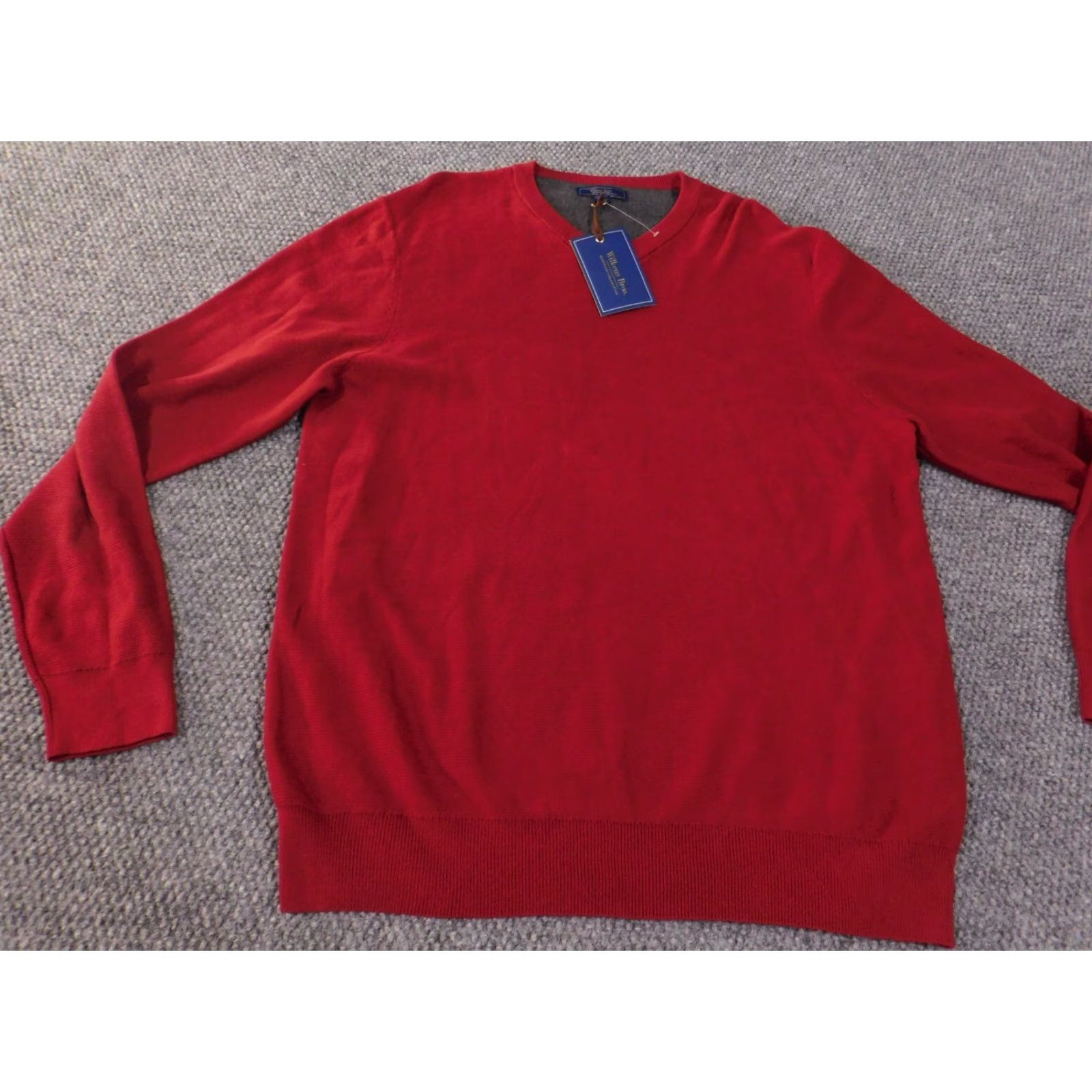 Vintage wilkens bros heritage collection sweater XL red v-neck mens pullover knit Size US XL / EU 56 / 4 - 4 Thumbnail
