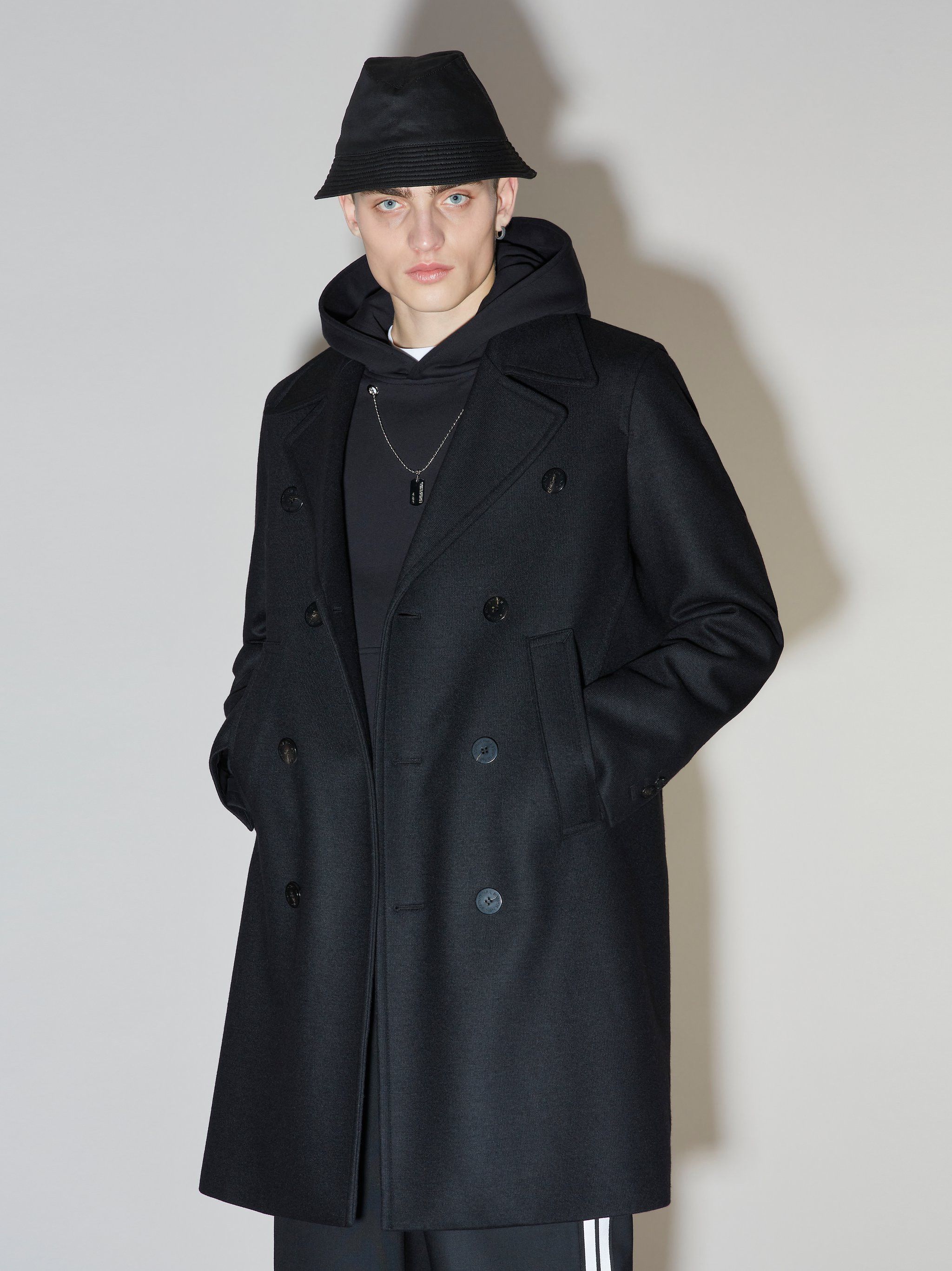 Neil Barrett Minimalist Double-Breasted Coat Black Medium Size US M / EU 48-50 / 2 - 7 Thumbnail