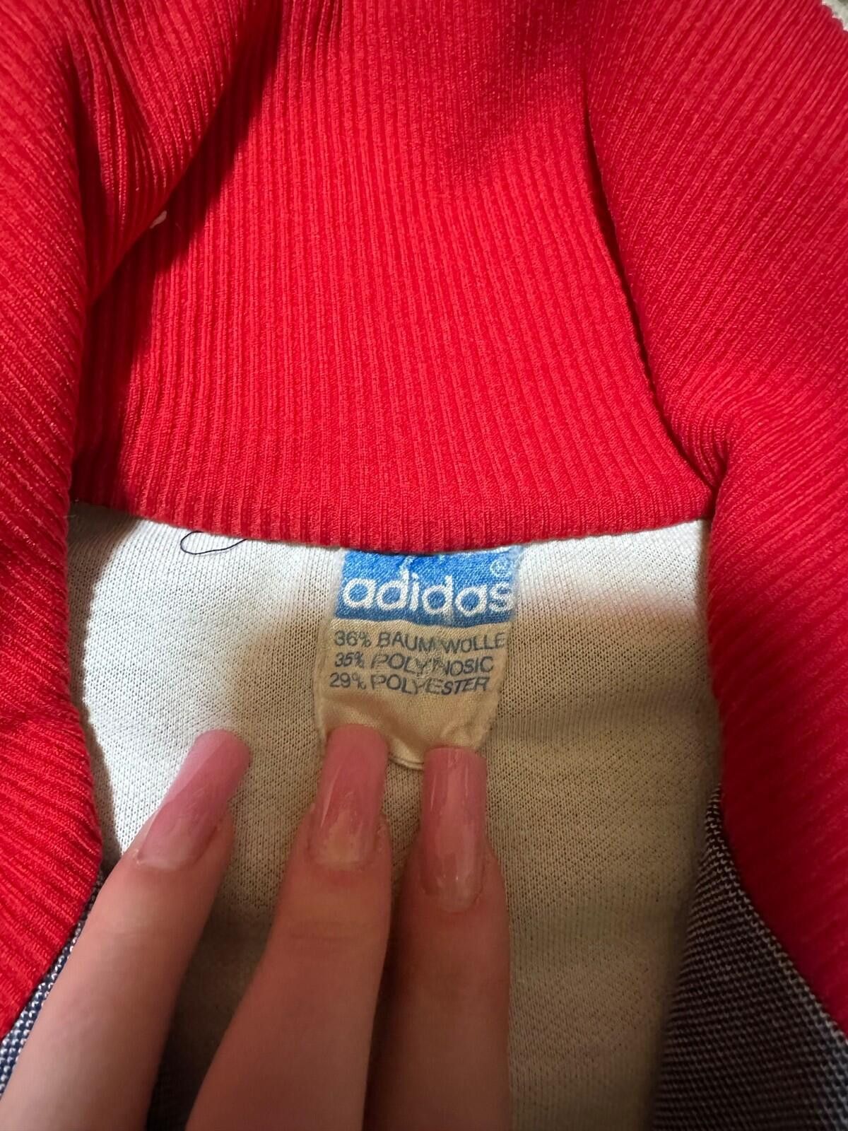 Adidas Vintage 70s Adidas Grey / Red Track Jacket Sz M Size US M / EU 48-50 / 2 - 4 Thumbnail