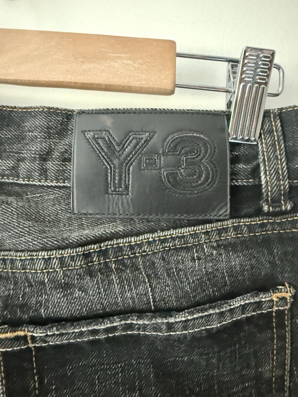 Y-3 Adidas Y-3 Black Jeans Made In Italy Size 29R 2006 RARE Size US 29 - 3 Thumbnail