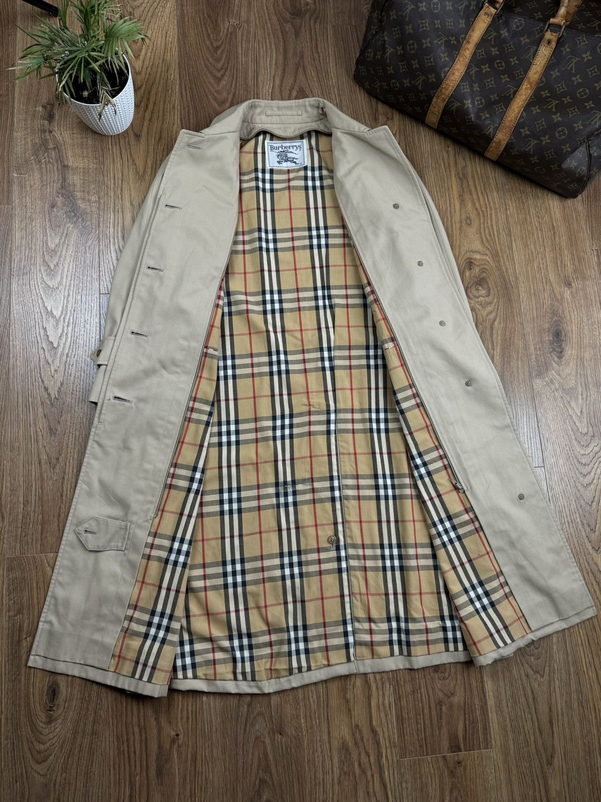 Burberry Vintage trench coat Burberry original luxury streetwear item Size S / US 4 / IT 40 - 2 Thumbnail