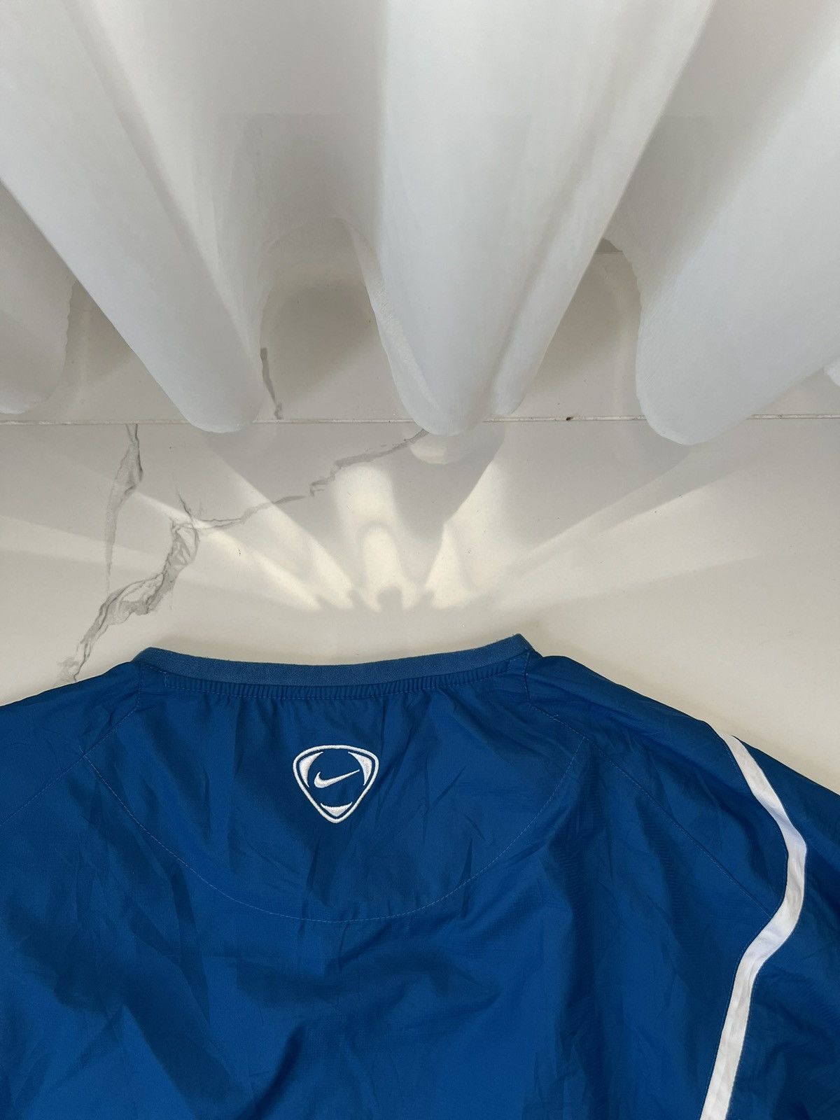 Nike 00's NIKE TOTALNINETY RETRO RARE NYLON V-NECK SWEATSHIRT Size US XL / EU 56 / 4 - 7 Thumbnail