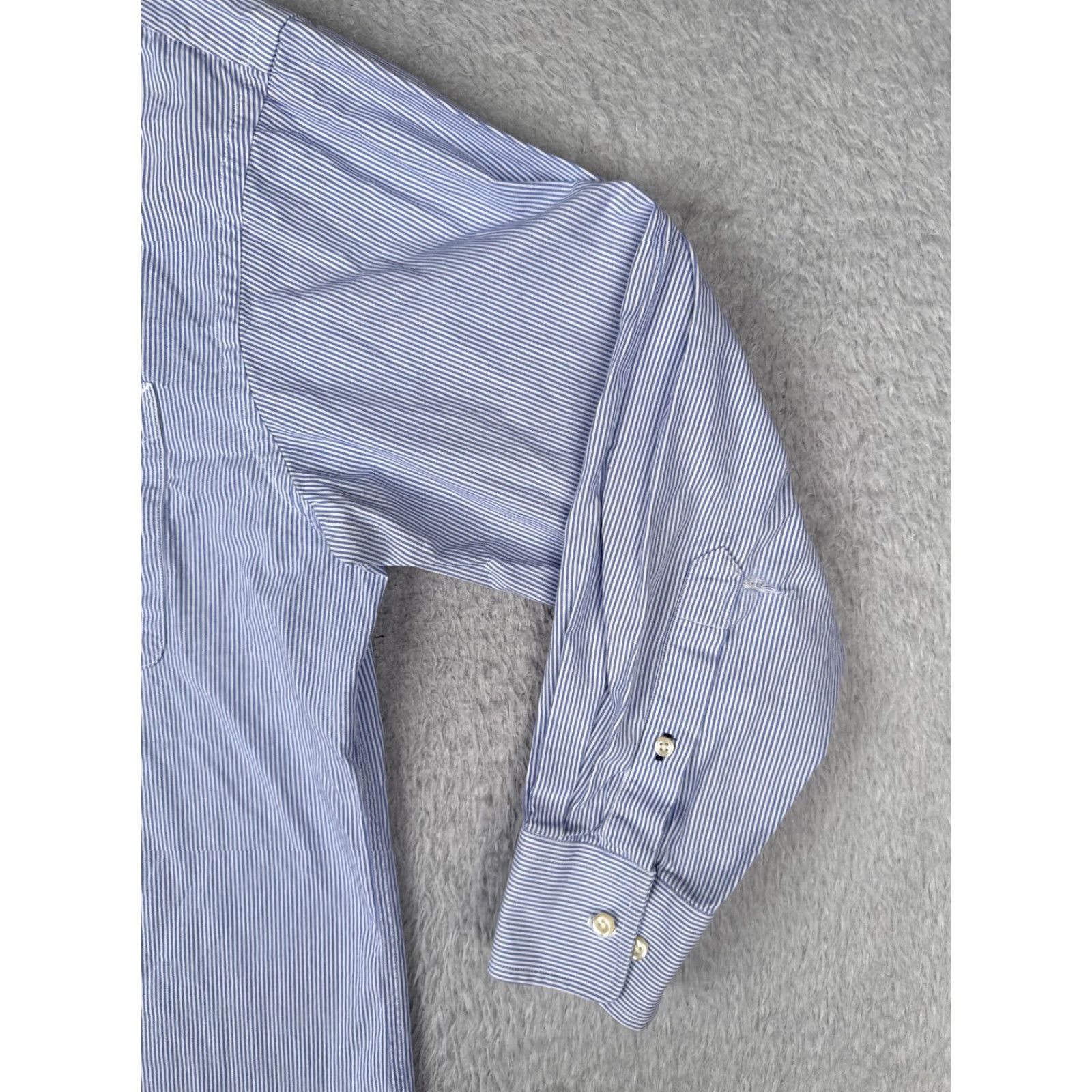 Tommy Hilfiger Tommy Hilfiger Shirt Men Large Blue Stripe Button Up Long Sleeve Pocket-Down Collar. Size US L / EU 52-54 / 3 - 2 Thumbnail