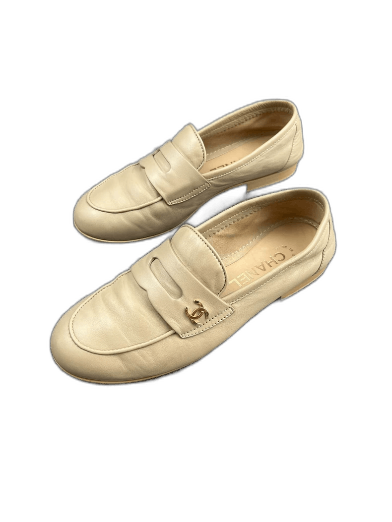 Chanel Lambskin Loafers in Size 37.5